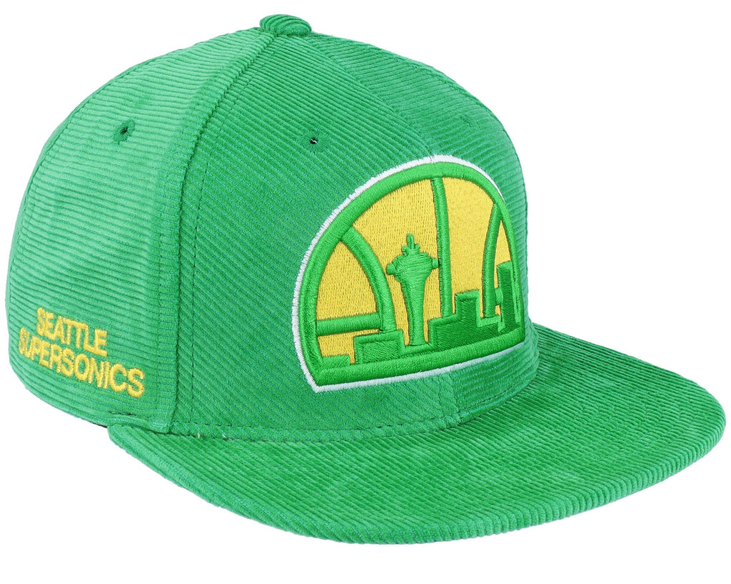 MENS MITCHELL & NESS NBA ALL DIRECTIONS SNAPBACK HWC SUPERSONICS - GREEN