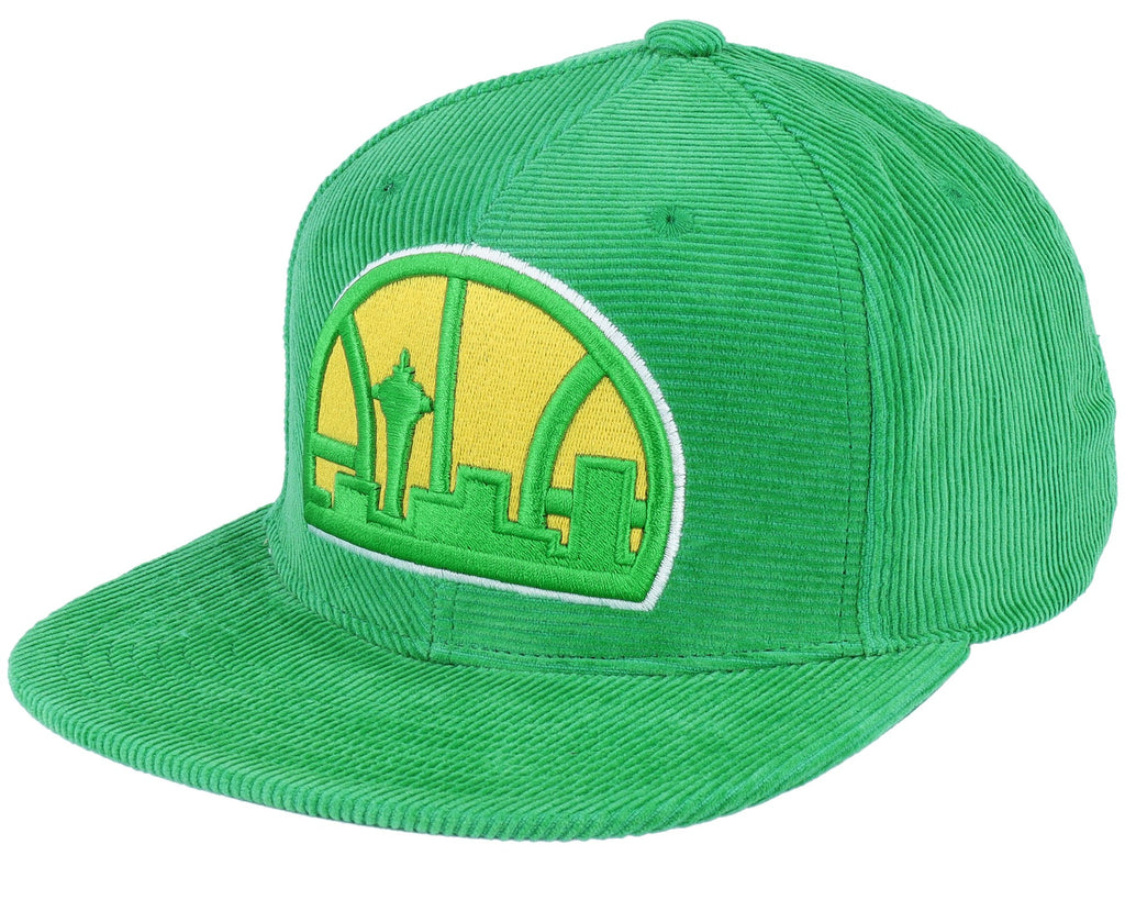 MENS MITCHELL & NESS NBA ALL DIRECTIONS SNAPBACK HWC SUPERSONICS - GREEN