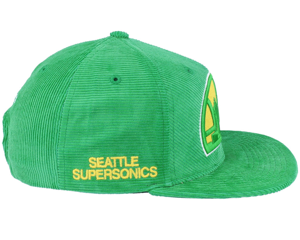 MENS MITCHELL & NESS NBA ALL DIRECTIONS SNAPBACK HWC SUPERSONICS - GREEN