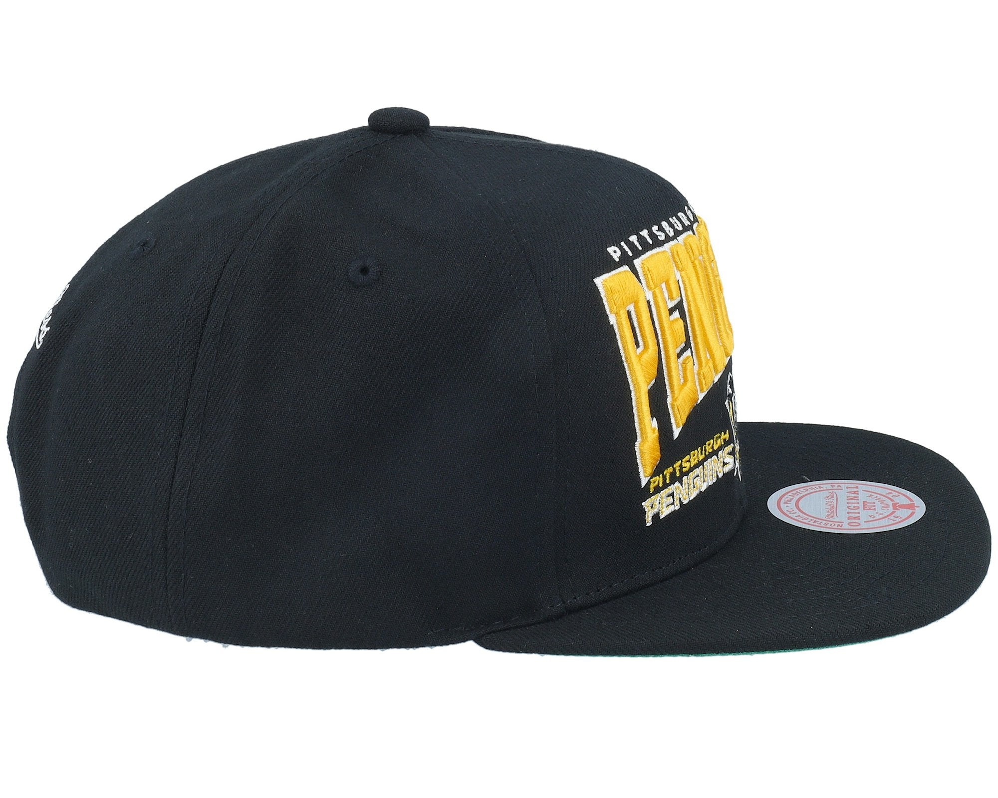 MENS MITCHELL & NESS NHL CHAMP STACK SNAPBACK VNTG PENGUINS - BLACK