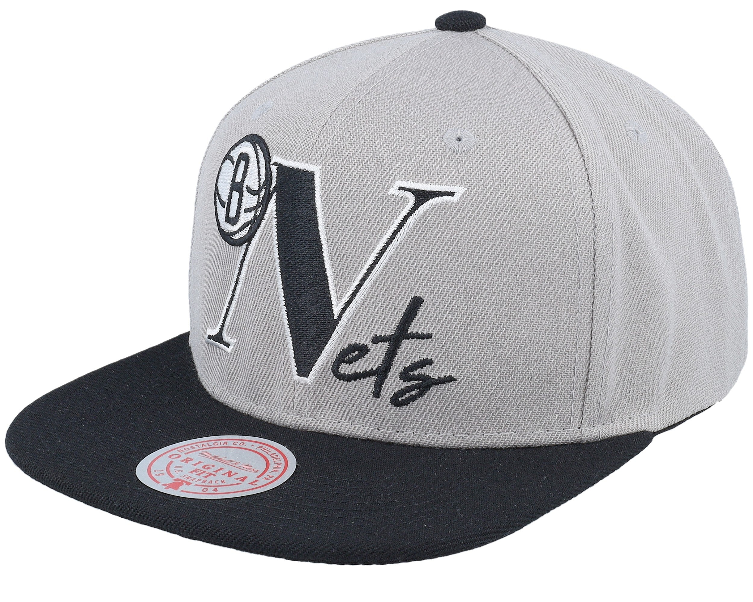 Mens Mitchell & Ness NBA TOP LETTER SNAPBACK NETS