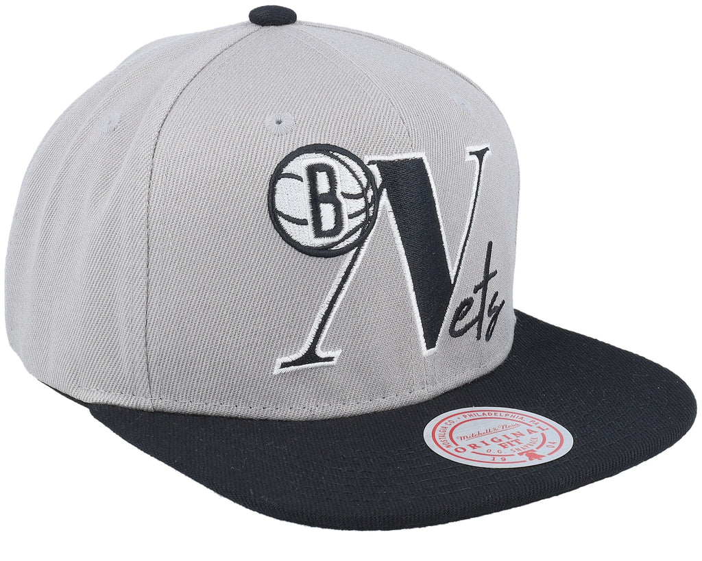 Mens Mitchell & Ness NBA TOP LETTER SNAPBACK NETS