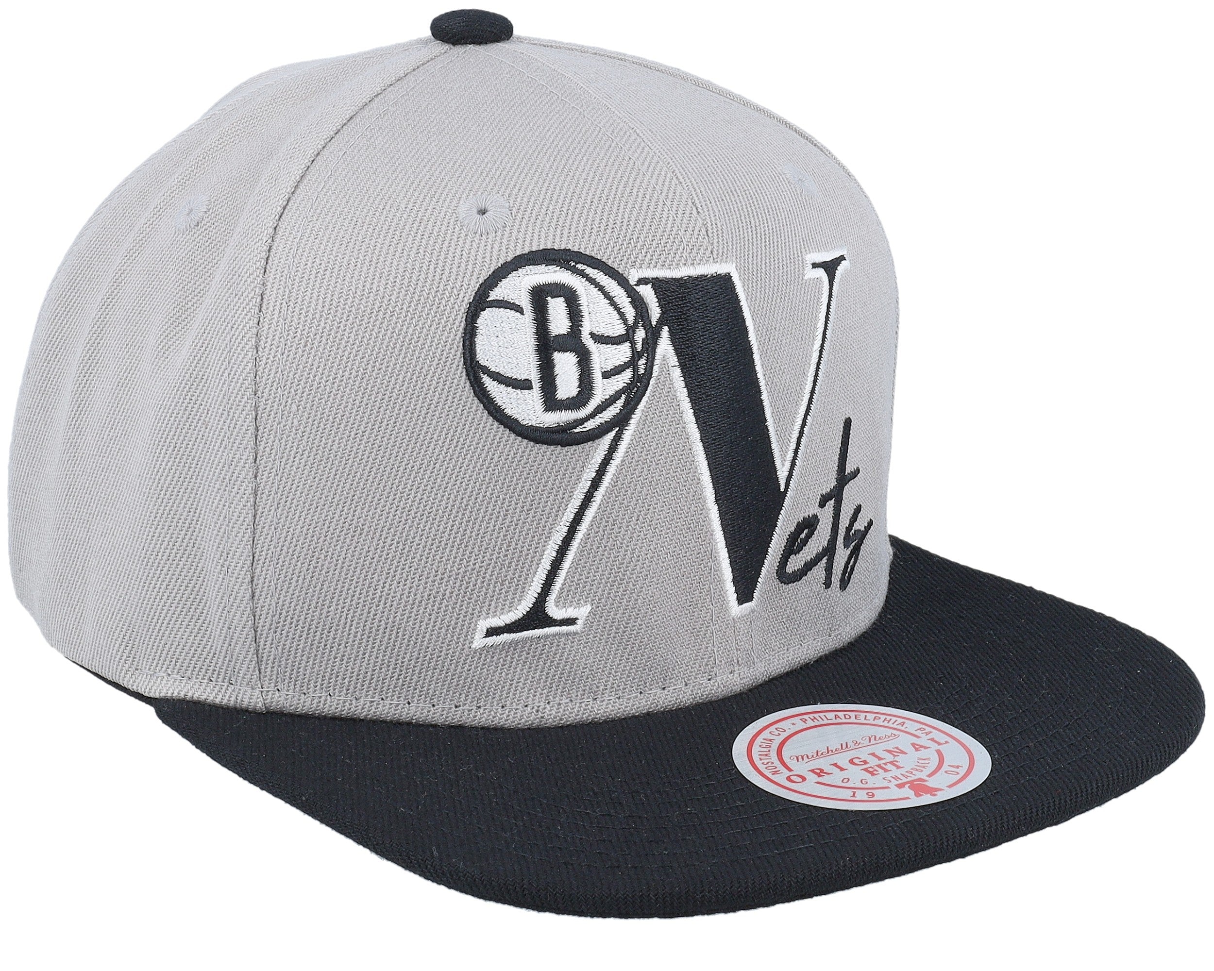 Mens Mitchell & Ness NBA TOP LETTER SNAPBACK NETS