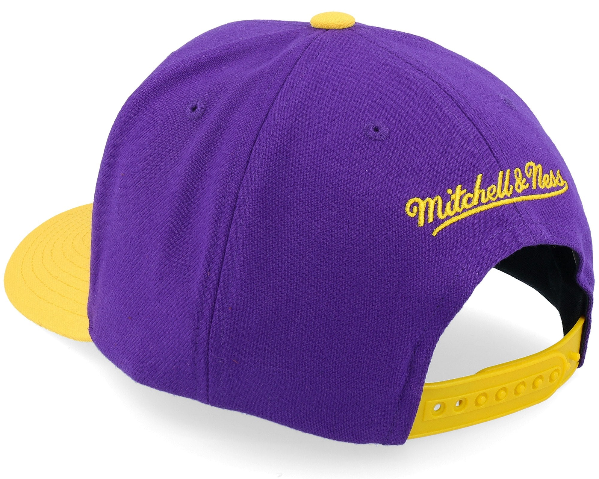 MENS MITCHELL & NESS NBA BOOM TEXT PRO SNAPBACK LAKERS - PURPLE