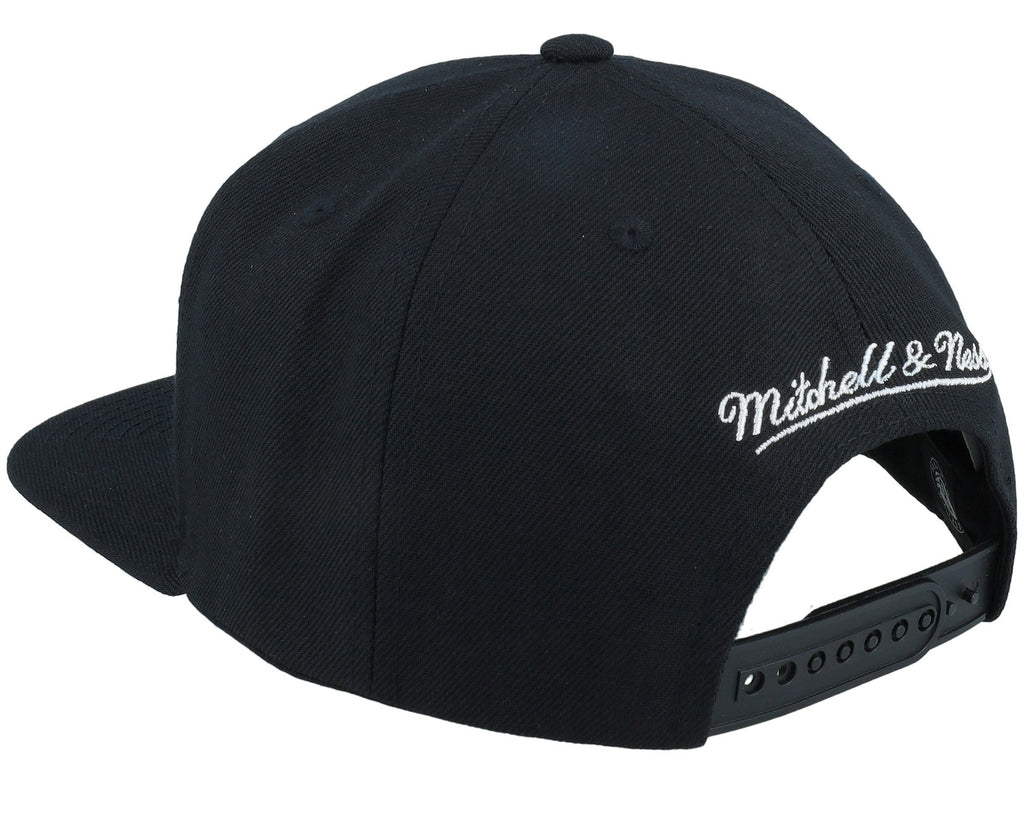 MENS MITCHELL & NESS NBA TC BOTTOMS SNAPBACK NETS - BLACK