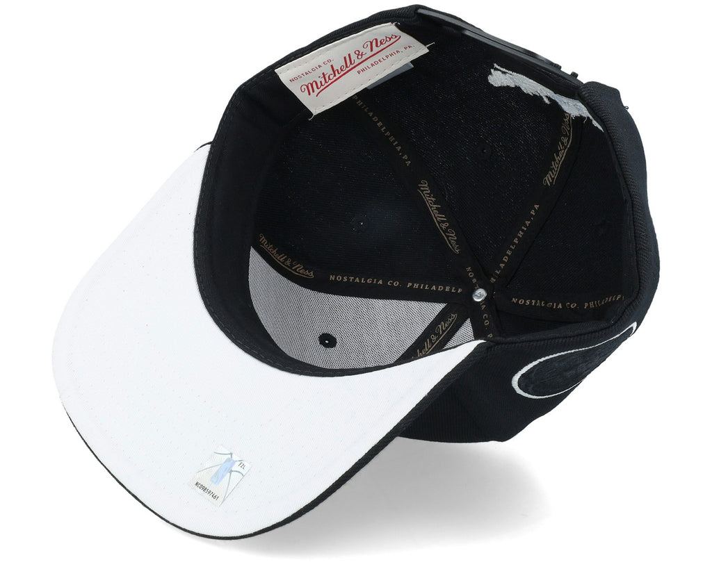 MENS MITCHELL & NESS NBA TC BOTTOMS SNAPBACK NETS - BLACK
