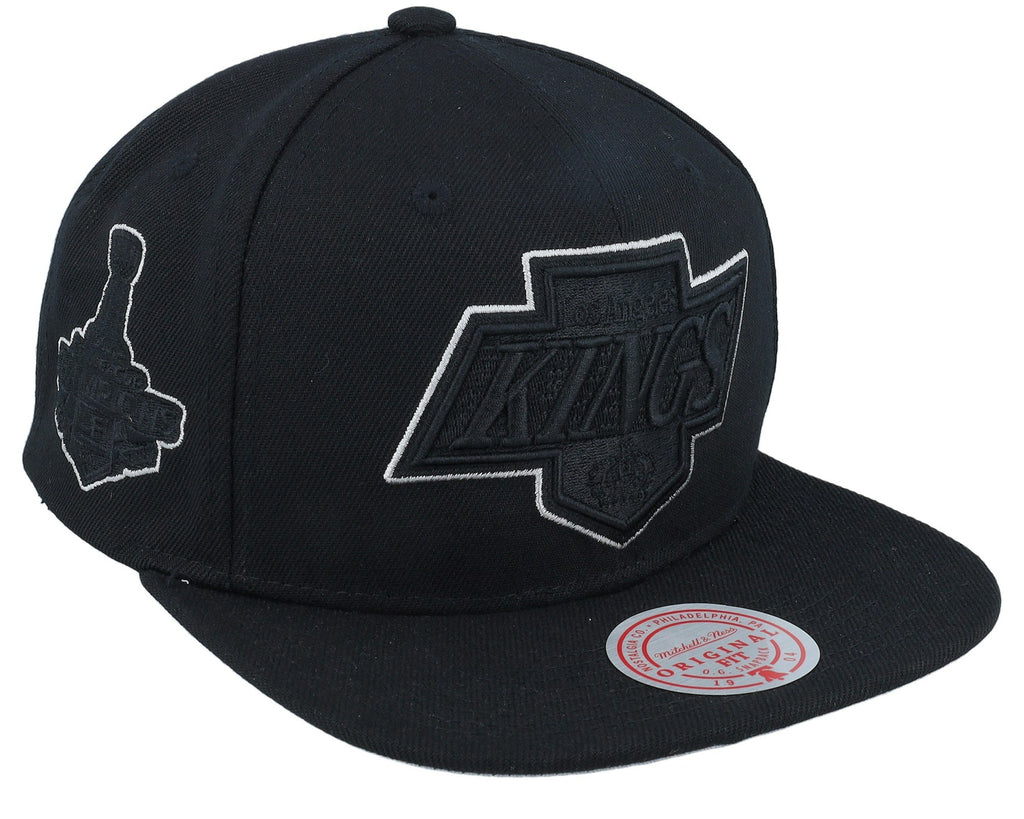 MENS MITCHELL & NESS NHL TC BOTTOMS SNAPBACK VNTG KINGS - BLACK