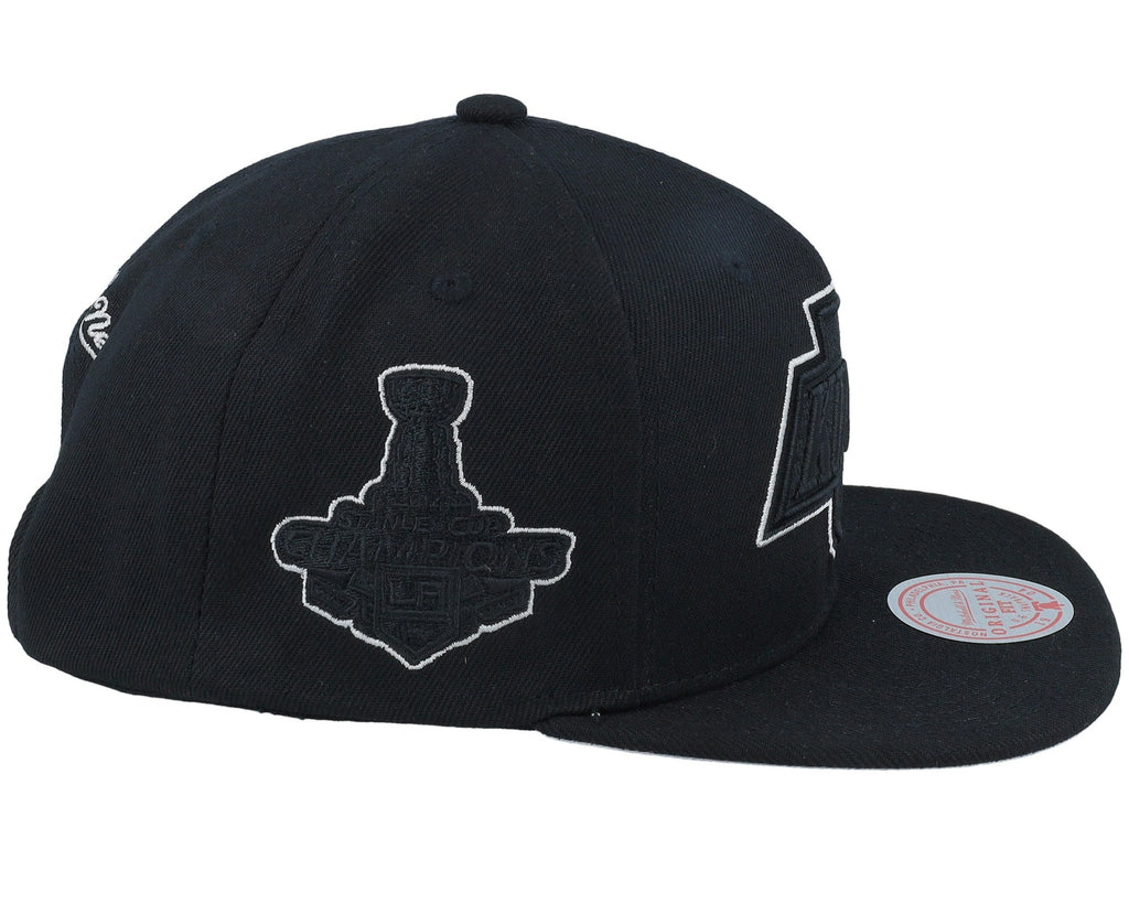 MENS MITCHELL & NESS NHL TC BOTTOMS SNAPBACK VNTG KINGS - BLACK