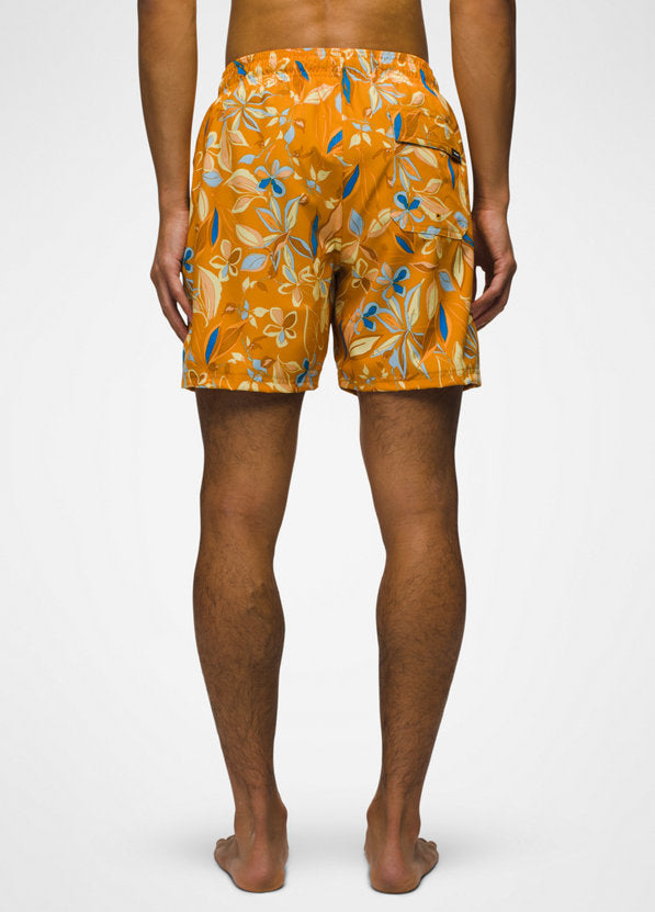 MENS PRANA PLUNGE BUILT IN MESH BRIEF UPF 50+ QUICK DRY SHORTS FLORAL