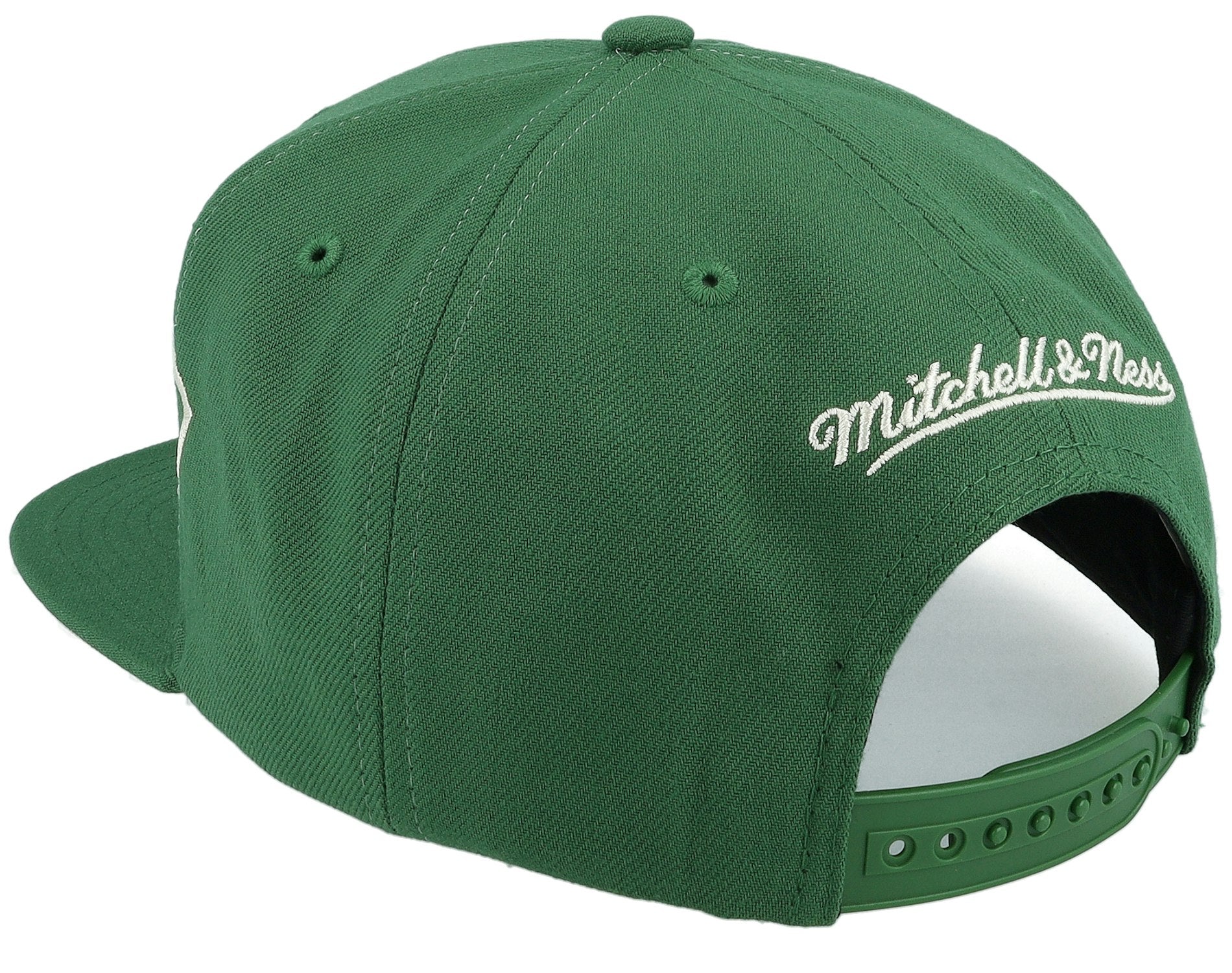 MENS MITCHELL & NESS NBA FULL FRONTAL SNAPBACK BUCKS - GREEN