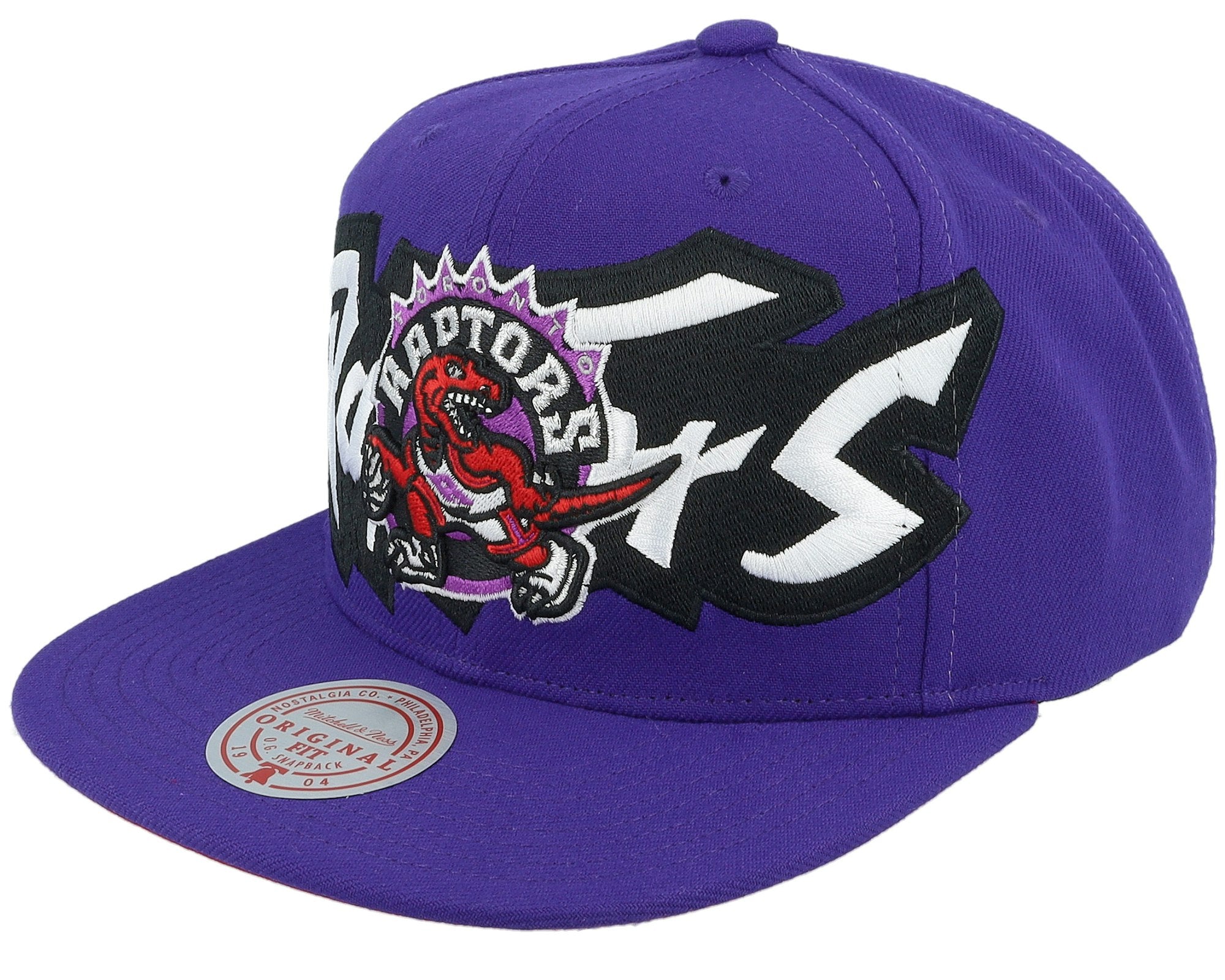 MENS MITCHELL & NESS NBA FULL FRONTAL SNAPBACK HWC RAPTORS - PURPLE