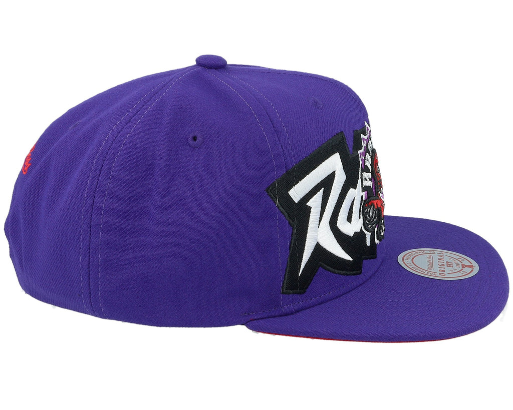 MENS MITCHELL & NESS NBA FULL FRONTAL SNAPBACK HWC RAPTORS - PURPLE