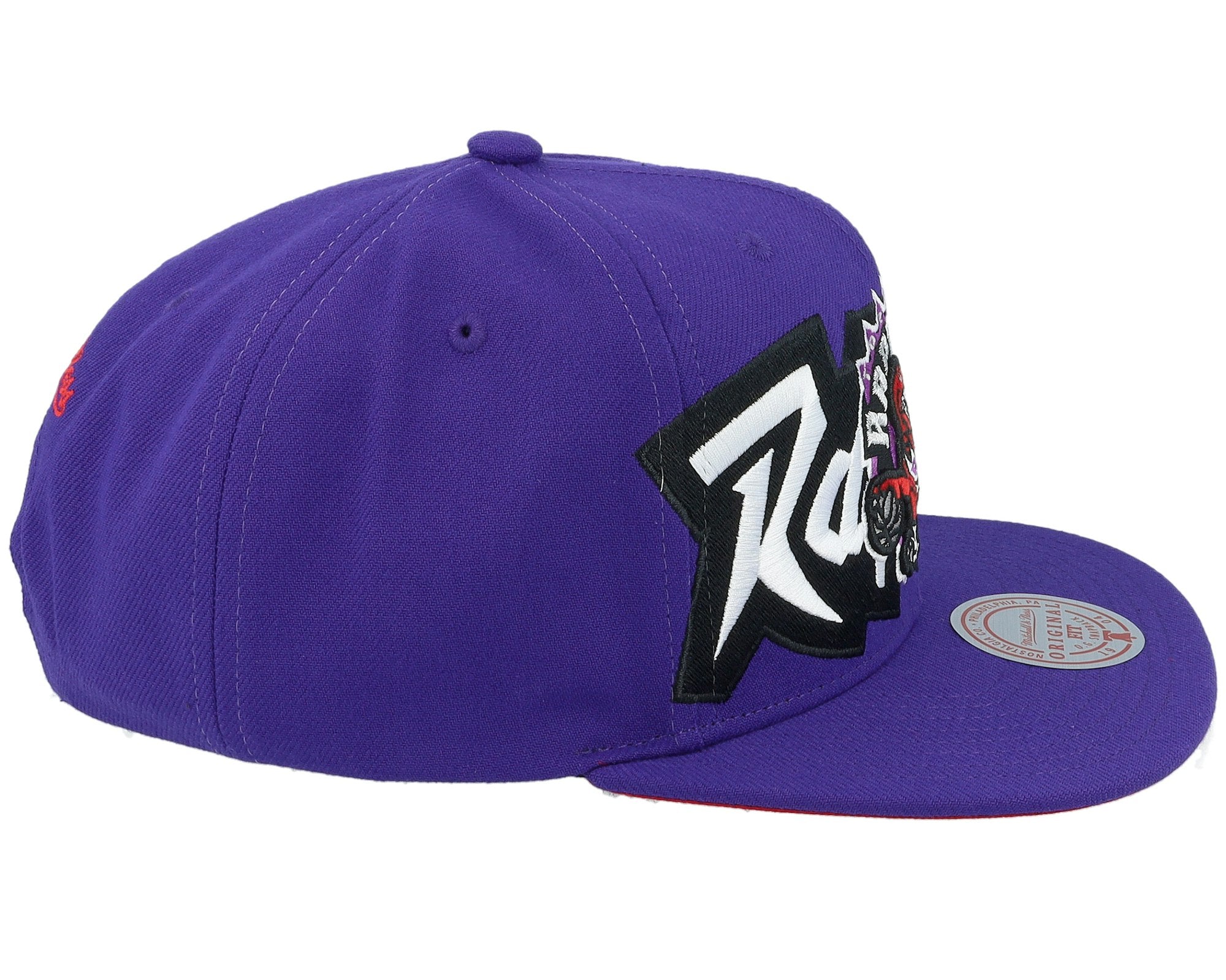 MENS MITCHELL & NESS NBA FULL FRONTAL SNAPBACK HWC RAPTORS - PURPLE