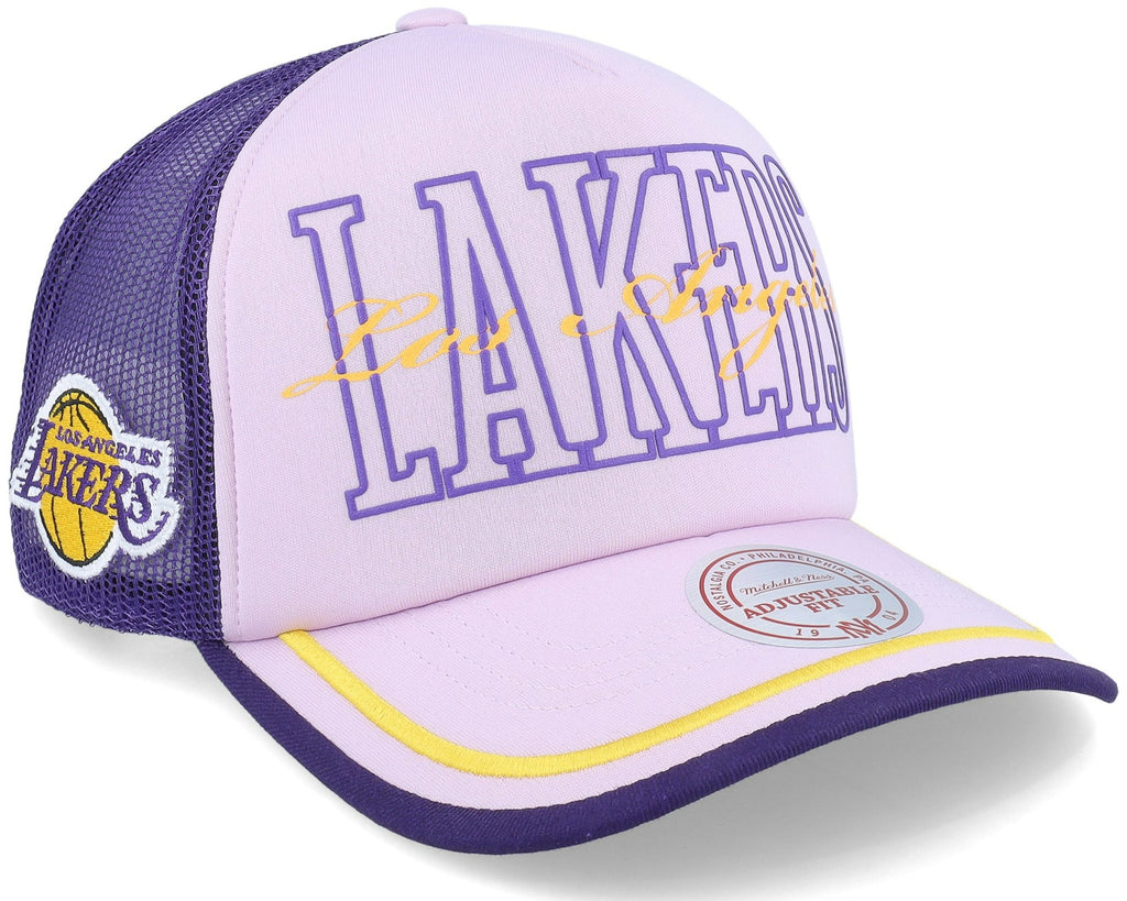 MENS MITCHELL & NESS NBA TEAM ROYALTY TRUCKER LAKERS - PURPLE
