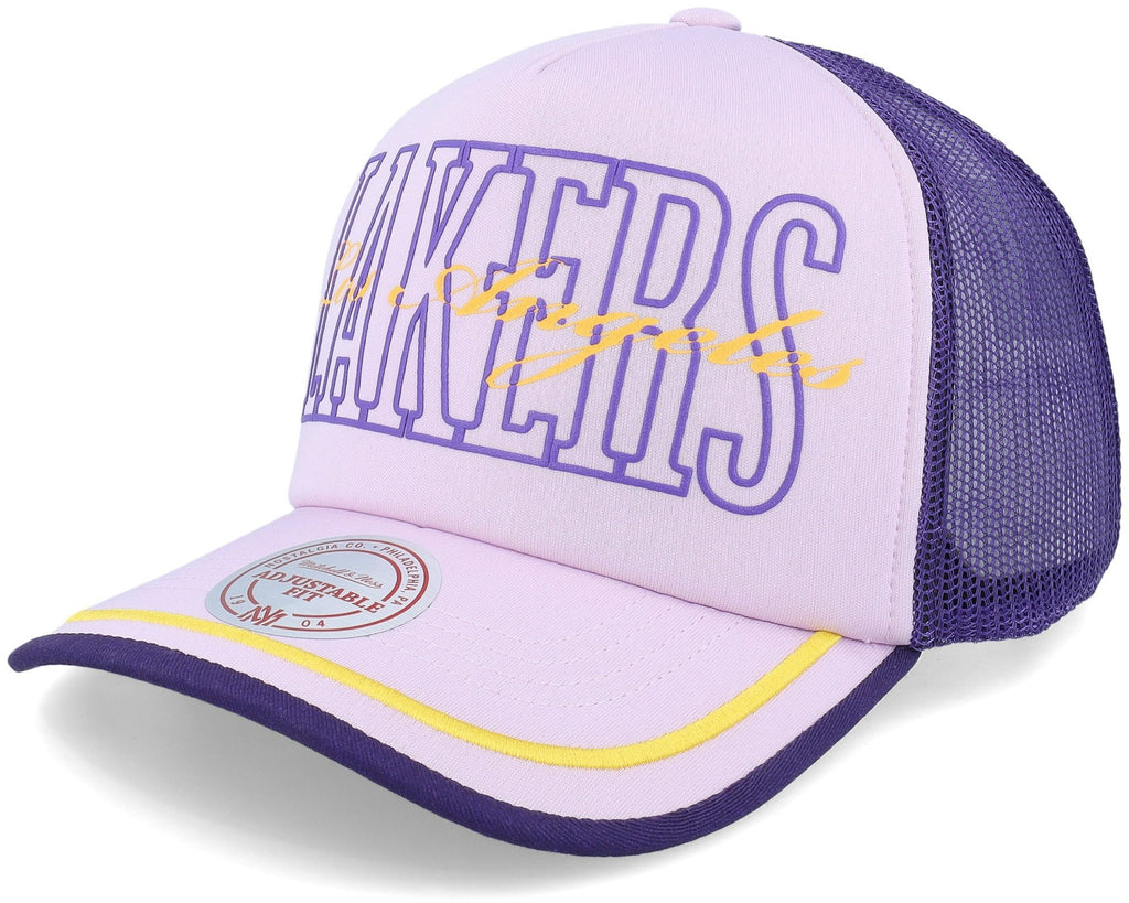 MENS MITCHELL & NESS NBA TEAM ROYALTY TRUCKER LAKERS - PURPLE