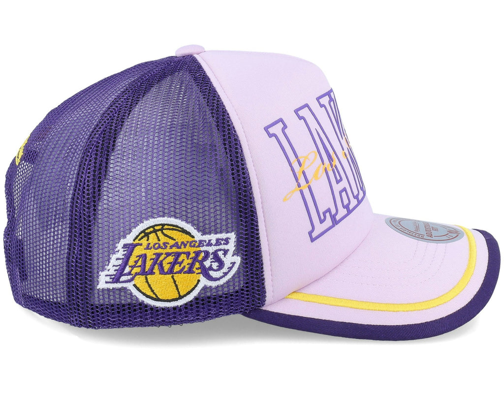 MENS MITCHELL & NESS NBA TEAM ROYALTY TRUCKER LAKERS - PURPLE