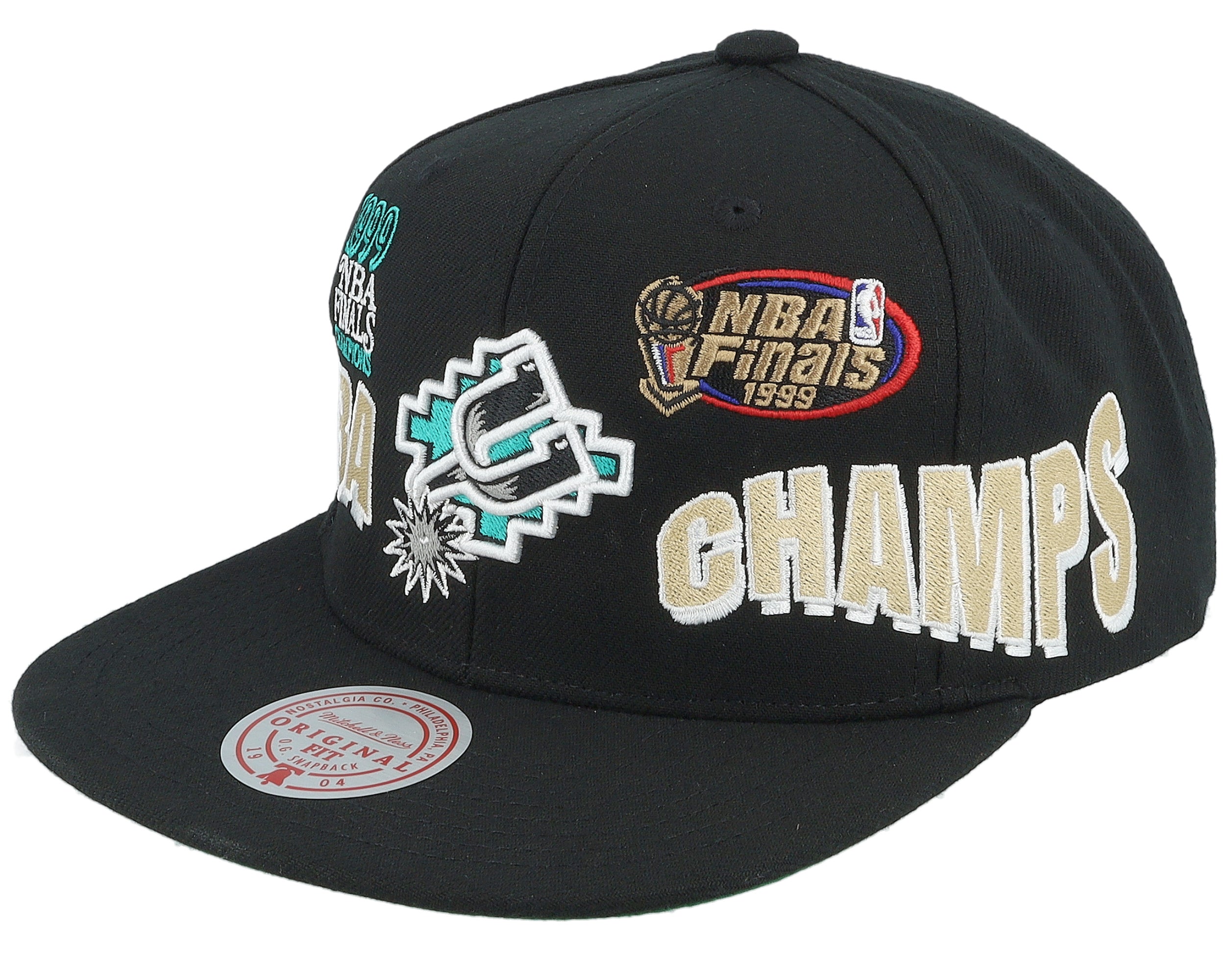 Mens Mitchell & Ness NBA WORLD CHAMPS SNAPBACK HWC SPURS