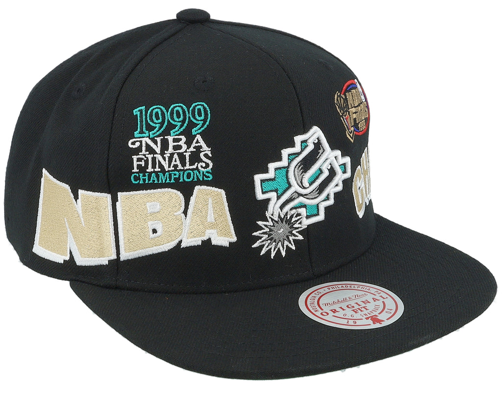 Mens Mitchell & Ness NBA WORLD CHAMPS SNAPBACK HWC SPURS