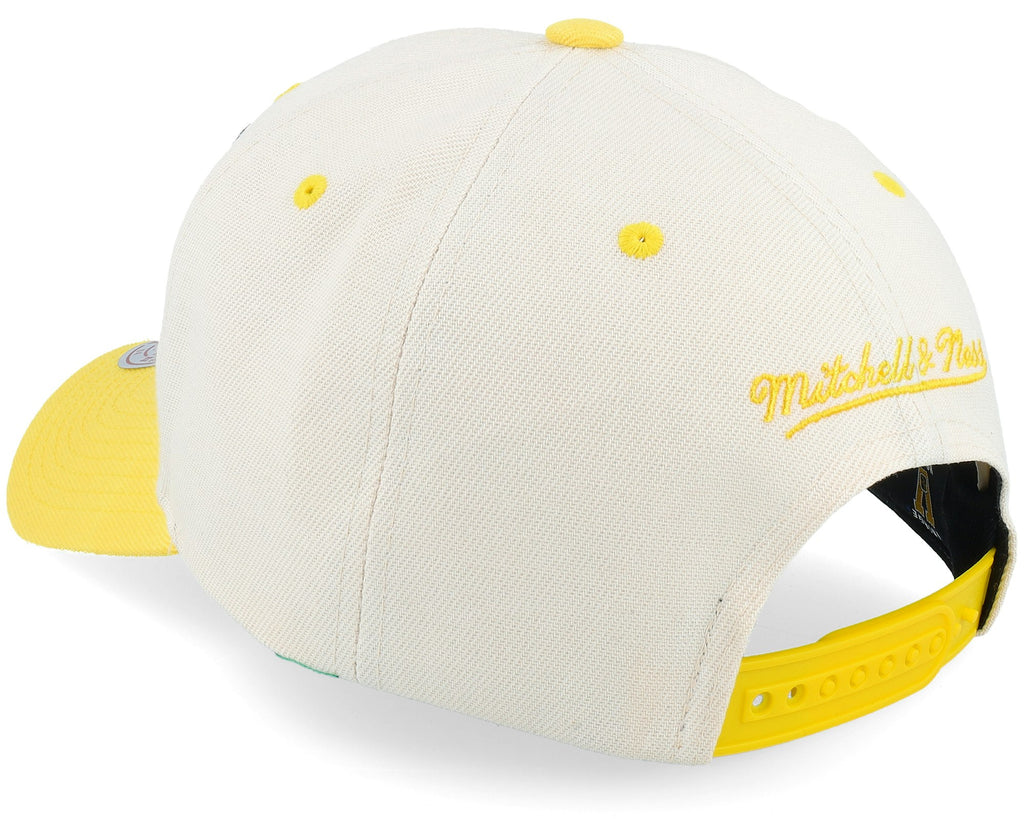 MENS MITCHELL & NESS NHL RETRO TYPE PRO SNAPBACK VNTG PENGUINS - OFF WHITE