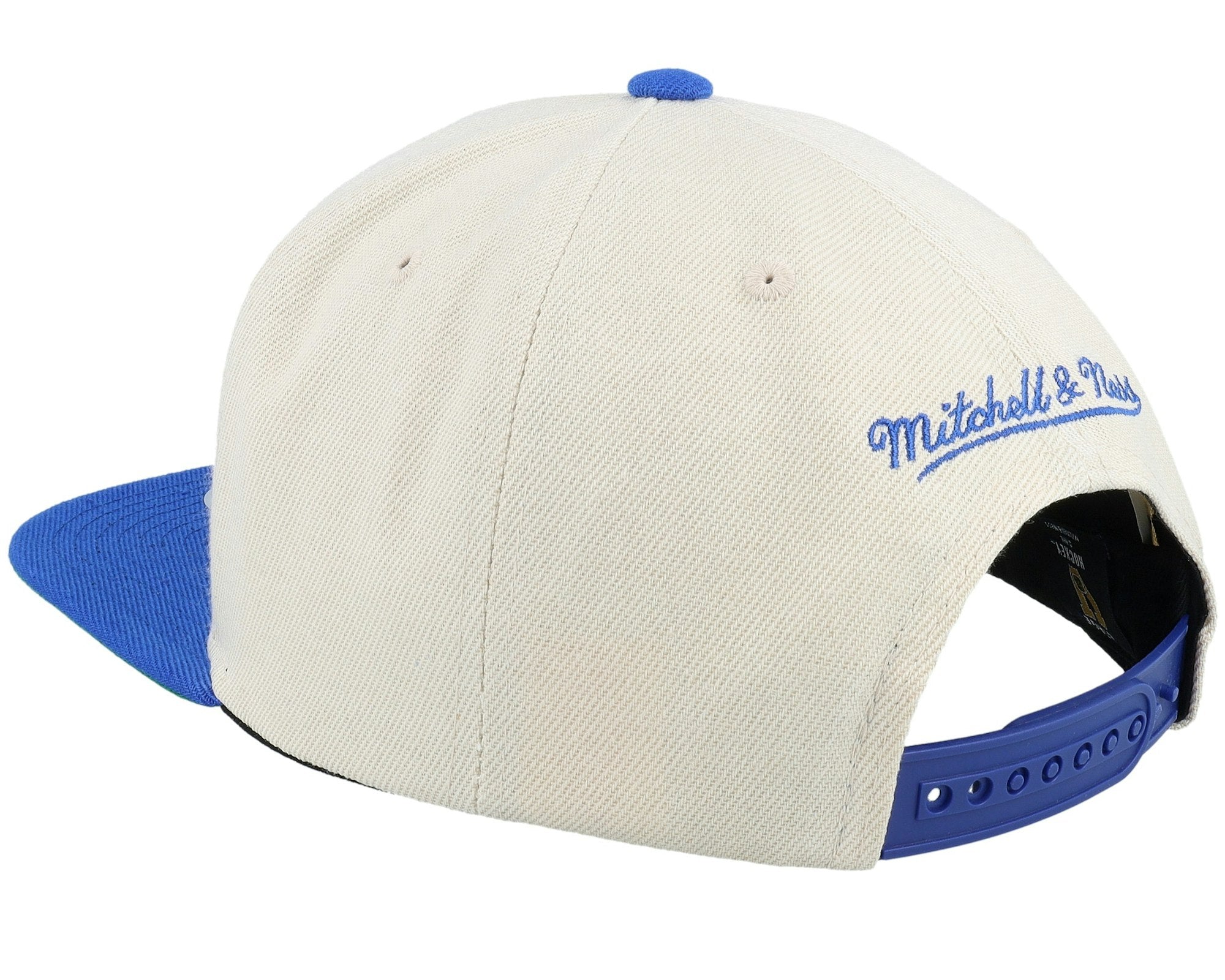 MENS MITCHELL & NESS NHL SPEED ZONE SNAPBACK VNTG BLUES - OFF WHITE