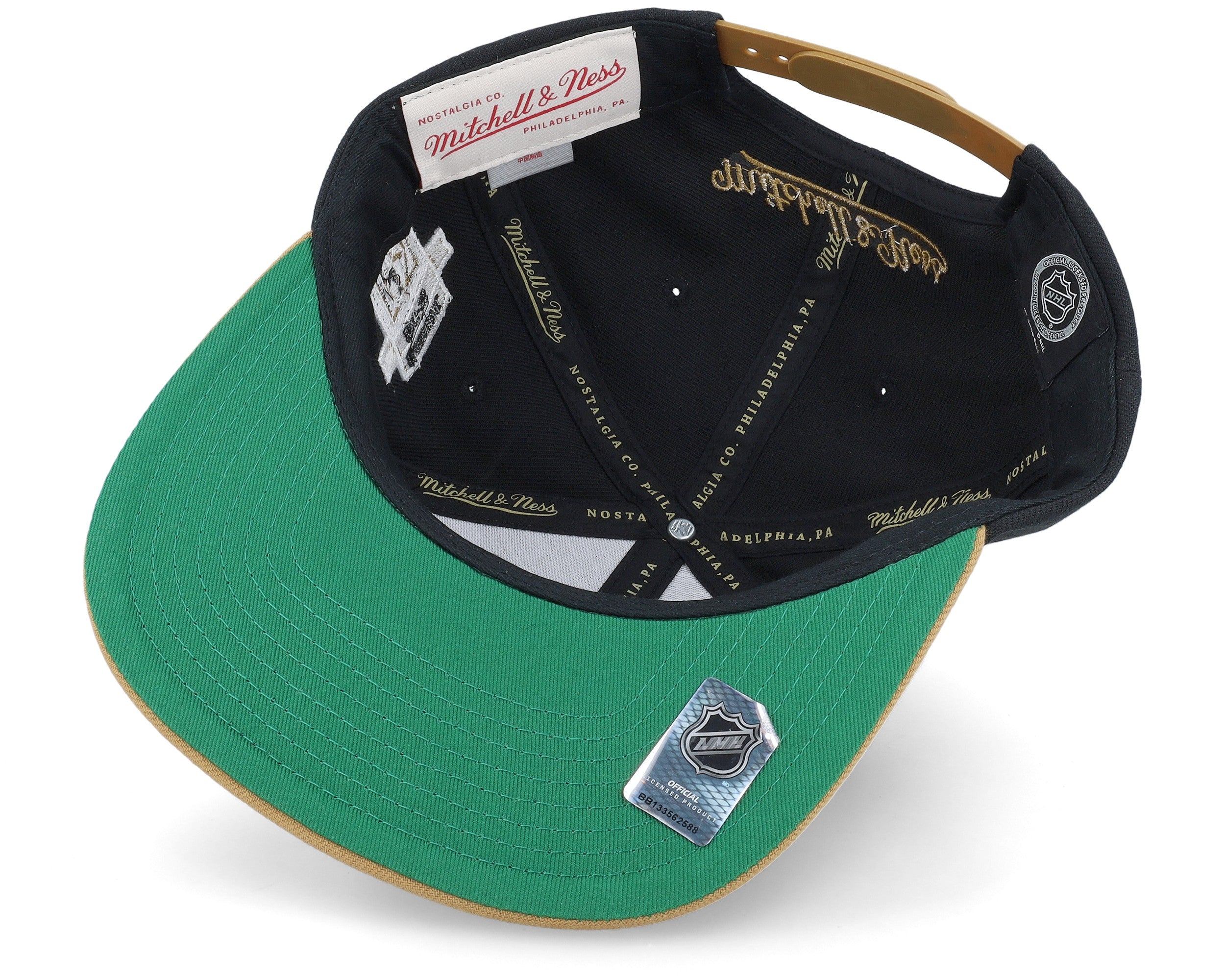 Mens Mitchell & Ness NHL 2 TONE SIDE PATCH SNAPBACK KNIGHTS