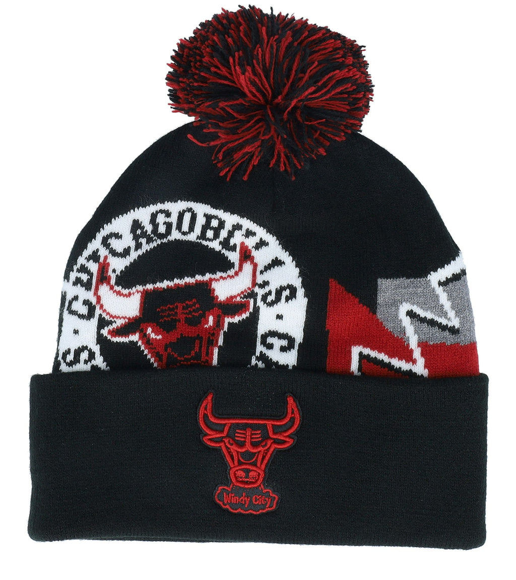 MENS MITCHELL & NESS NBA THOSE DAYS KNIT HWC BULLS - BLACK