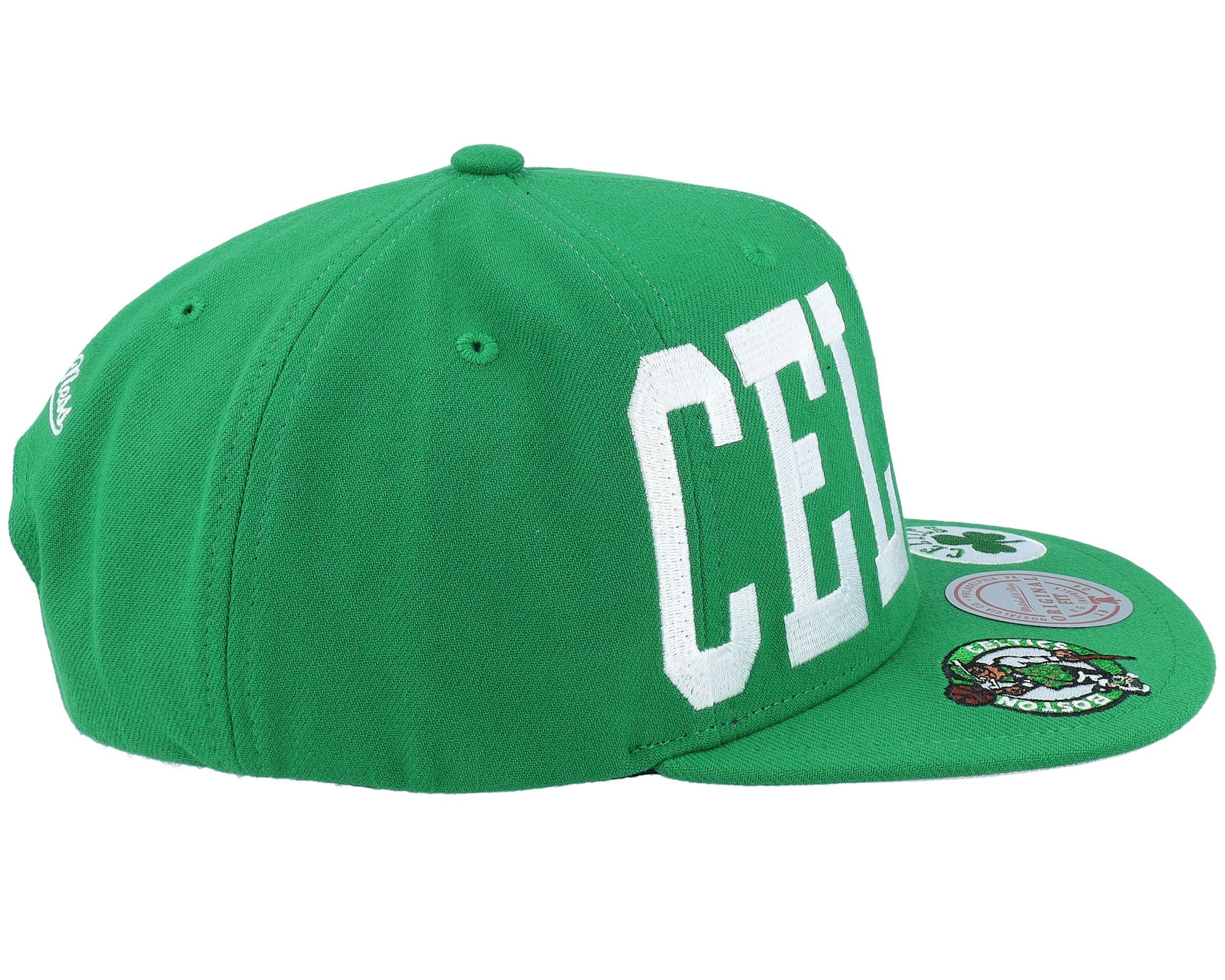 MENS MITCHELL & NESS NBA BIG TEXT 1 SNAPBACK CELTICS - GREEN