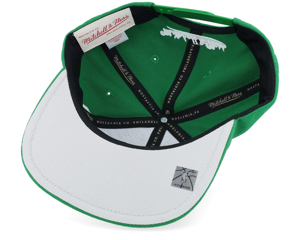 MENS MITCHELL & NESS NBA BIG TEXT 1 SNAPBACK CELTICS - GREEN