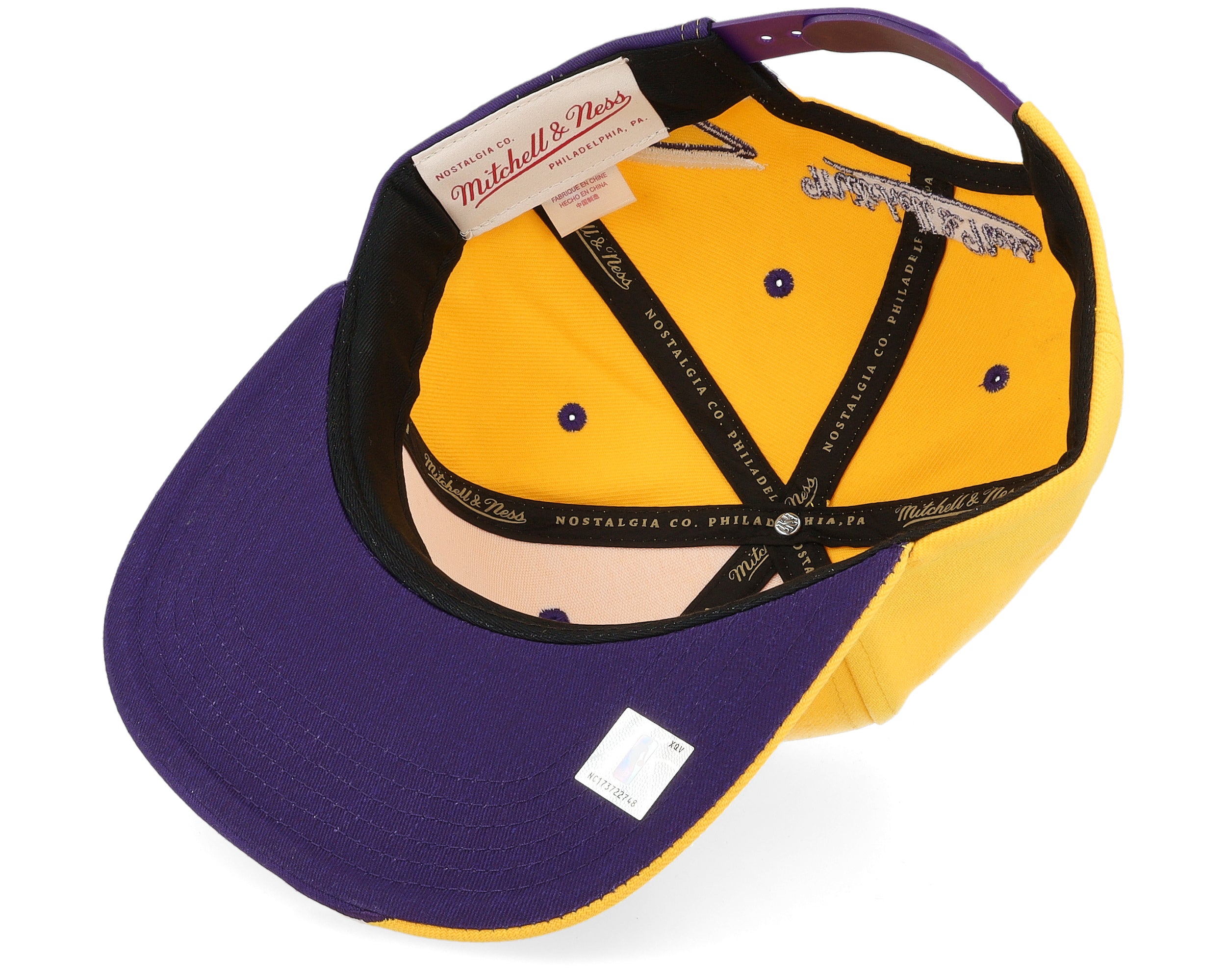 Mens Mitchell & Ness NBA RISING TIDE SNAPBACK LAKERS