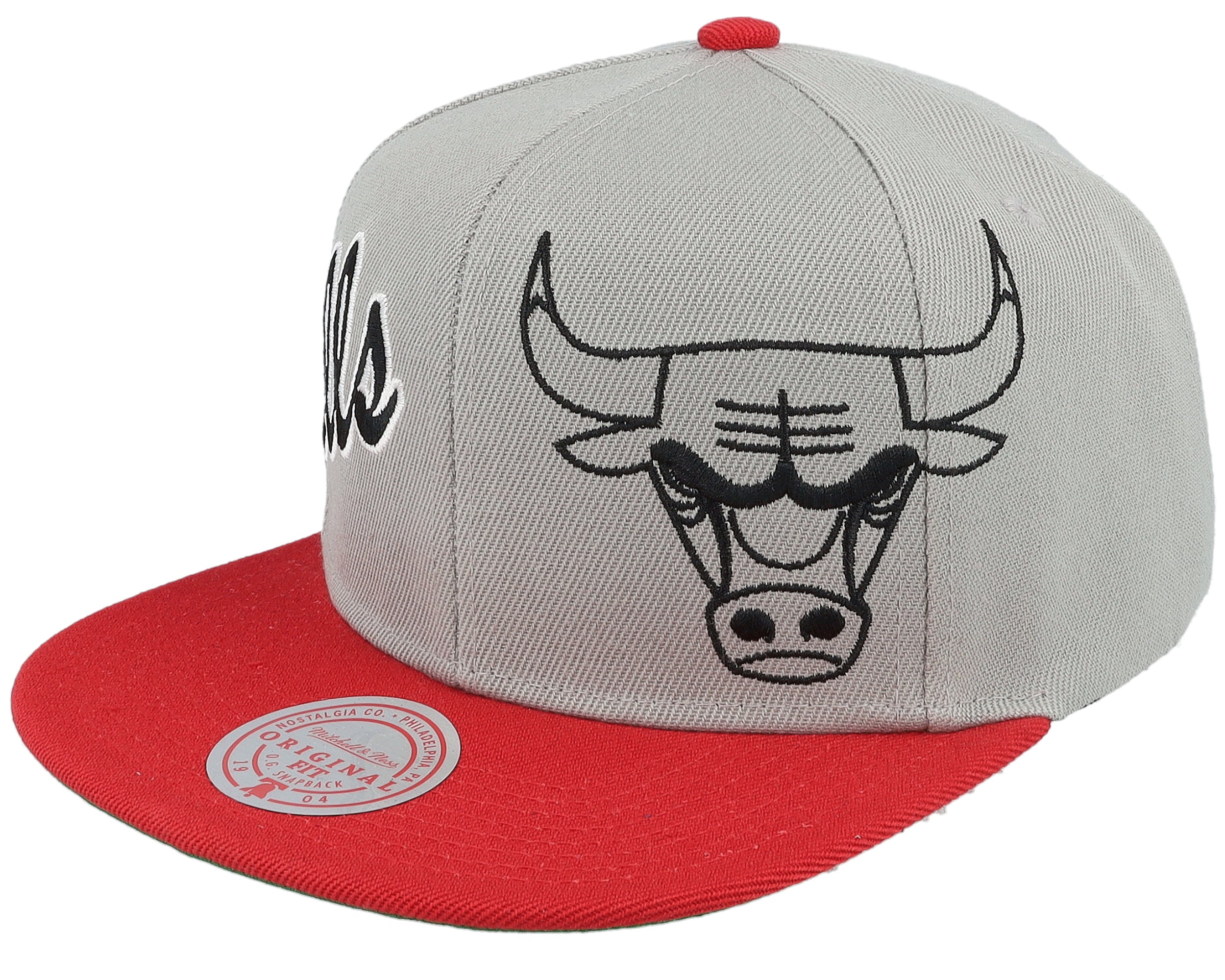 Mens Mitchell & Ness NBA KNOCK OUT PANEL SNAPBACK BULLS