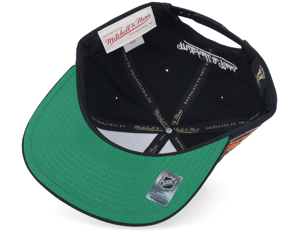 [HS8582-LAKBLCK] MENS MITCHELL & NESS NHL CONFERENCE PATCH SNAPBACK VNTG KINGS