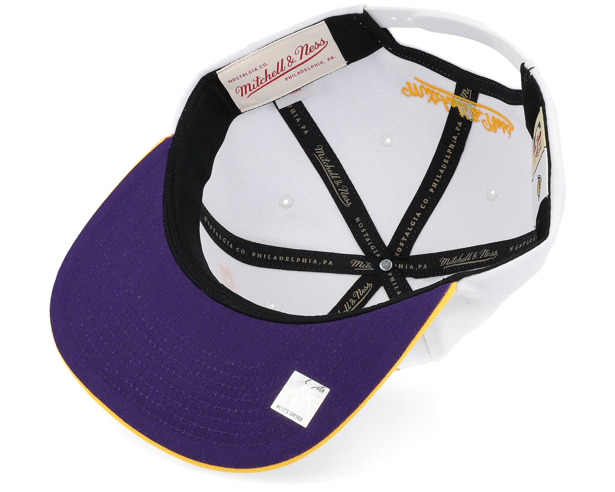 Mens Mitchell & Ness NBA 00-02 CHAMP FLIPSIDE SNAPBACK HWC LAKERS