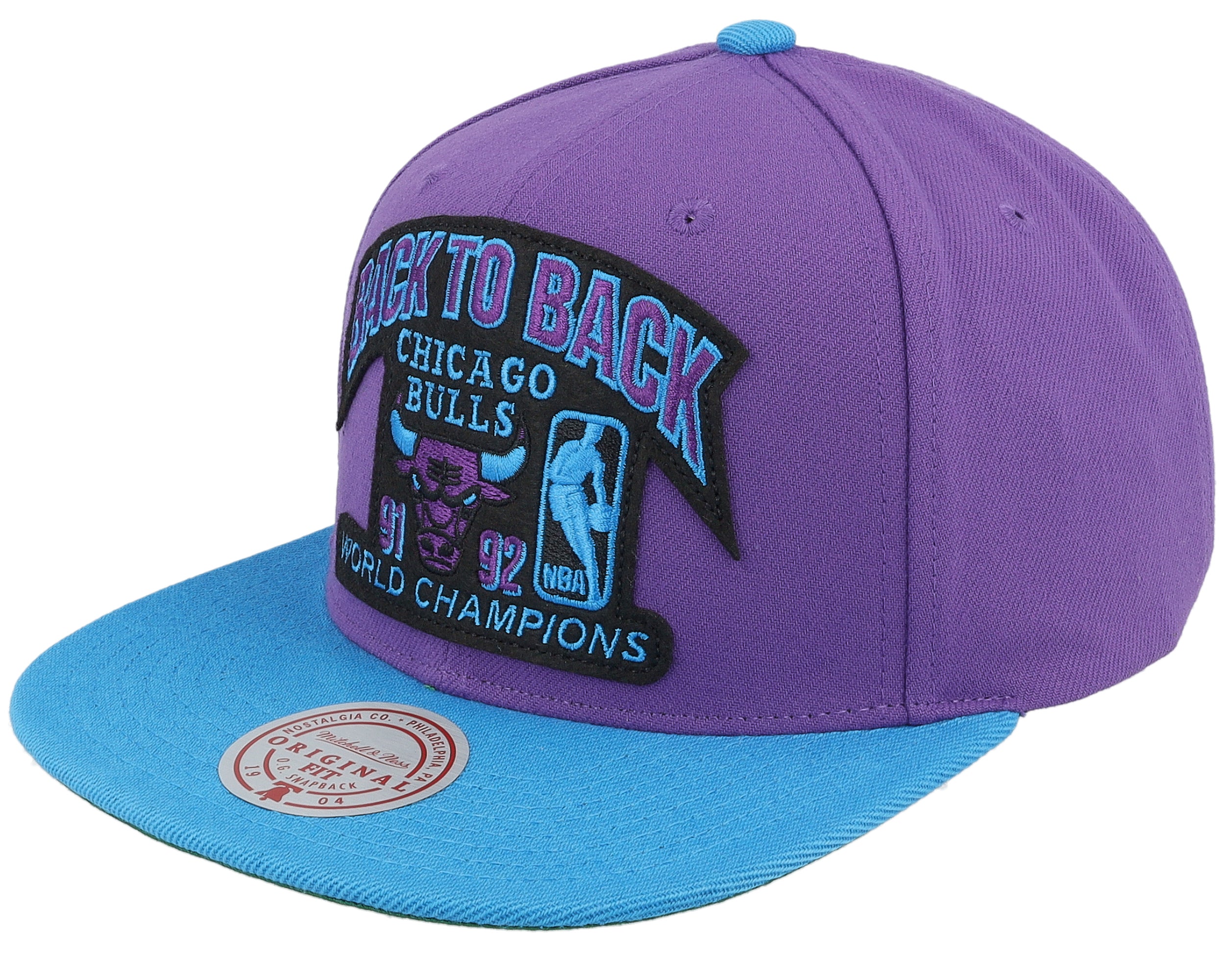 Mens Mitchell & Ness NBA 91-92 CHAMP FLIPSIDE SNAPBACK HWC BULLS