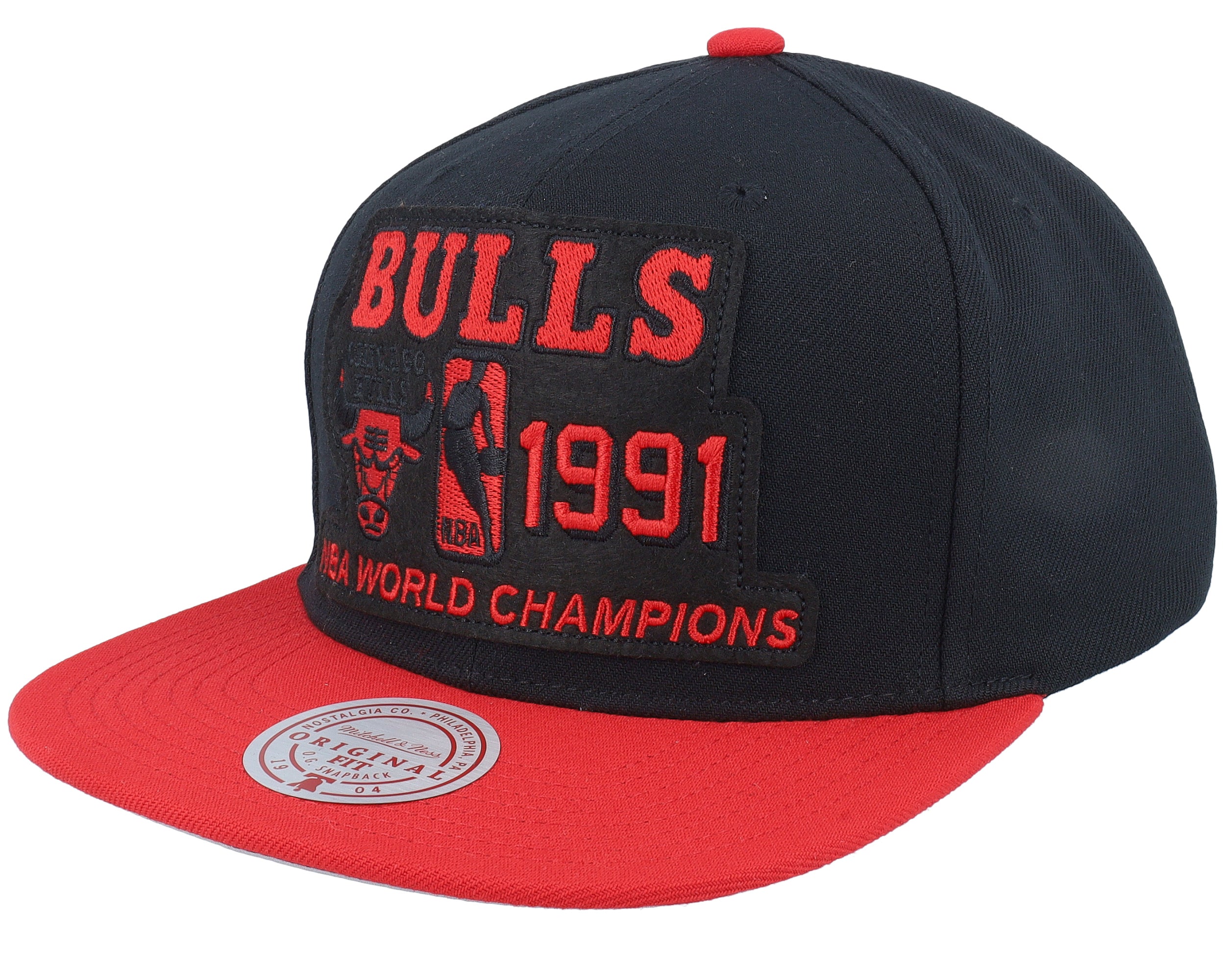 Mens Mitchell & Ness NBA 91 CHAMP FLIPSIDE SNAPBACK HWC BULLS