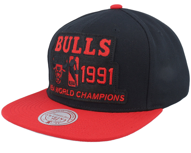 Mens Mitchell & Ness NBA 91 CHAMP FLIPSIDE SNAPBACK HWC BULLS