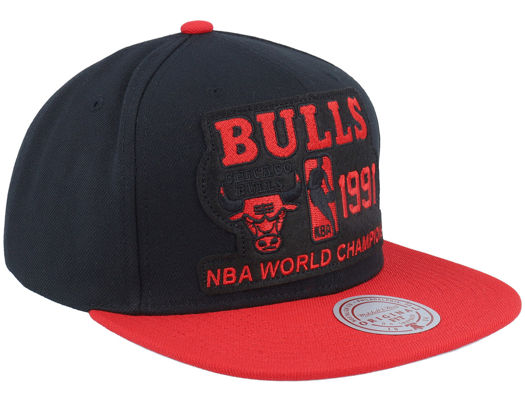 Mens Mitchell & Ness NBA 91 CHAMP FLIPSIDE SNAPBACK HWC BULLS
