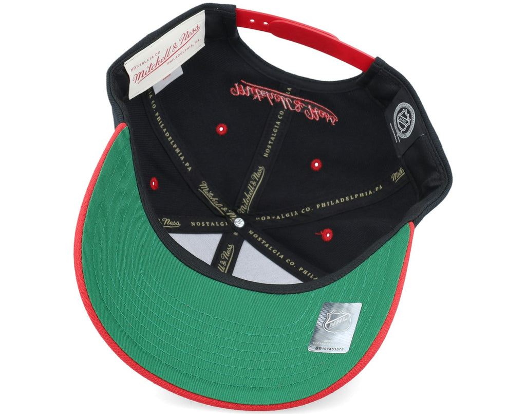 MENS MITCHELL & NESS NHL ALL IN 2.0 PRO SNAPBACK DEVILS - BLACK