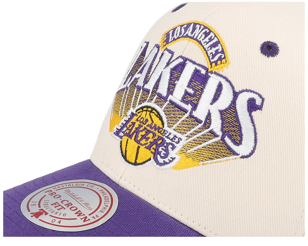 Mens Mitchell & Ness NBA HORIZON PRO SNAPBACK LAKERS