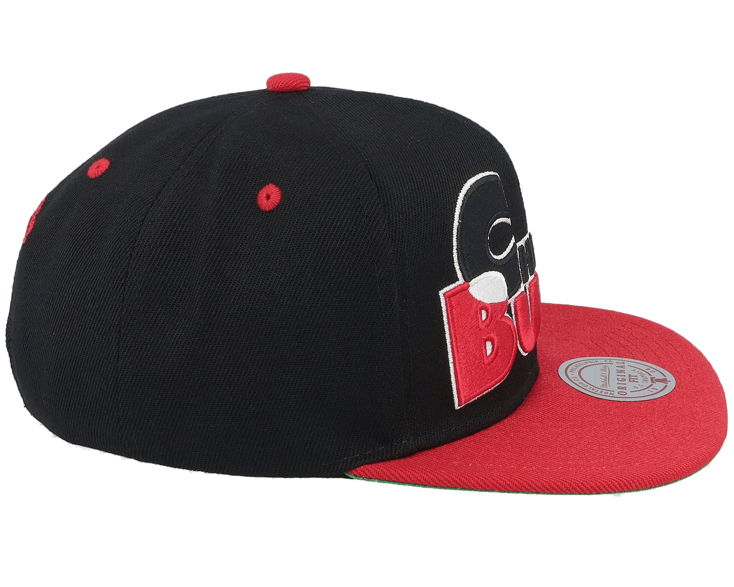 Mens Mitchell & Ness NBA TEXT STACK 1 SNAPBACK BULLS