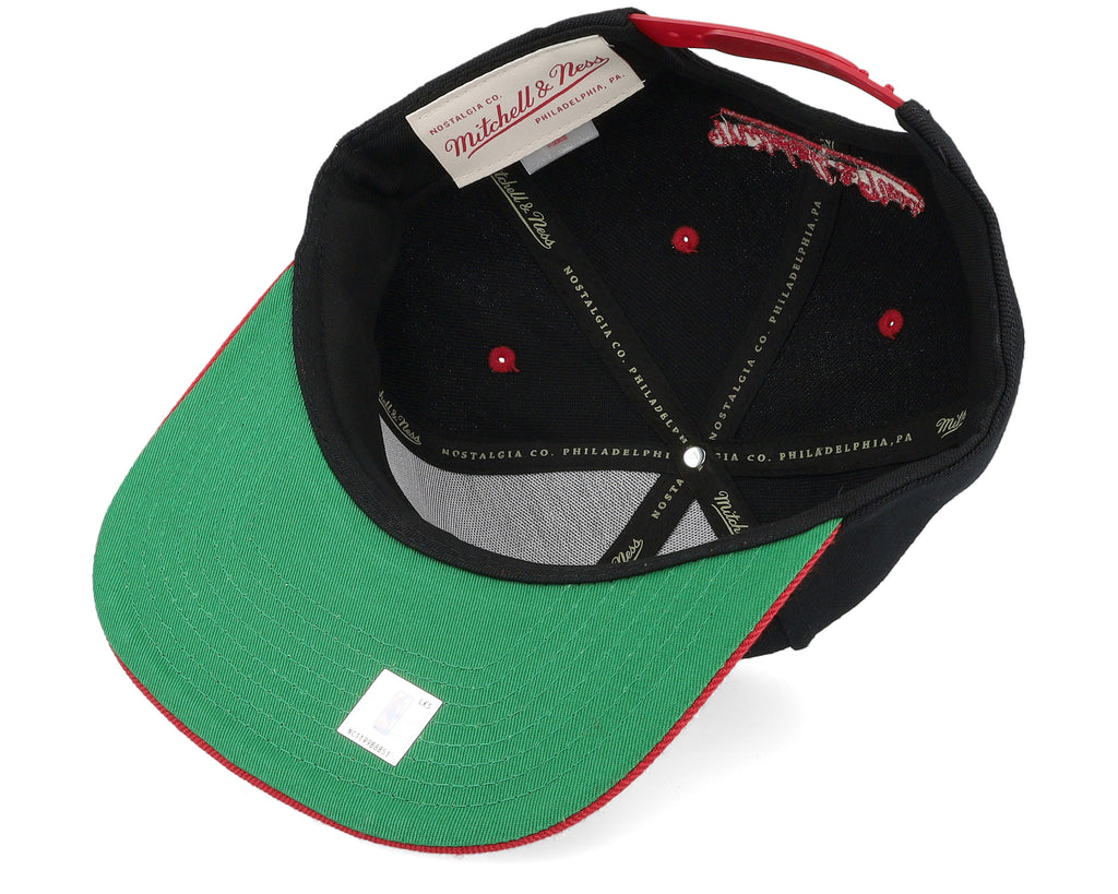 Mens Mitchell & Ness NBA TEXT STACK 1 SNAPBACK BULLS