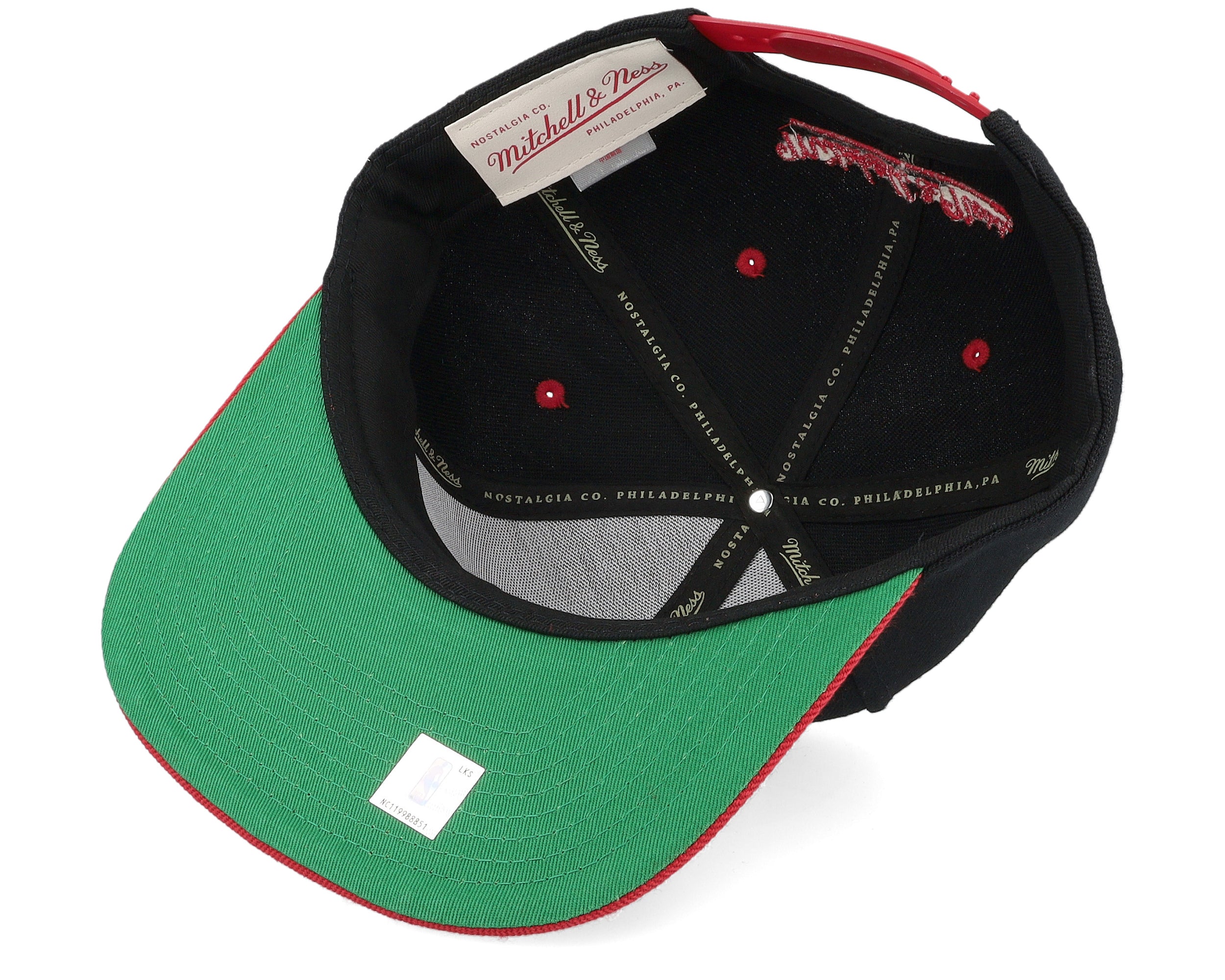 Mens Mitchell & Ness NBA TEXT STACK 1 SNAPBACK BULLS