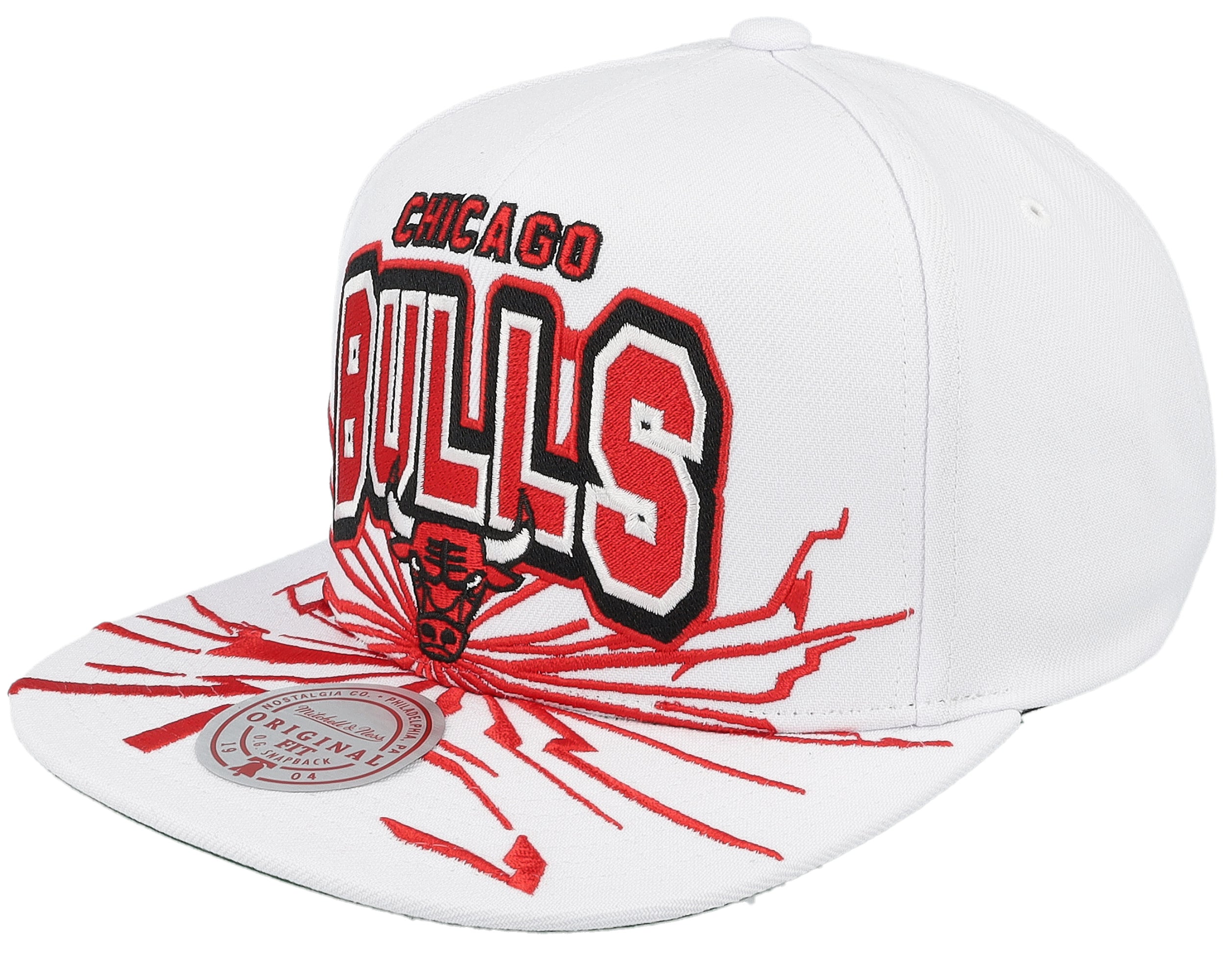 Mens Mitchell & Ness NBA AFTERSHOCK SNAPBACK BULLS