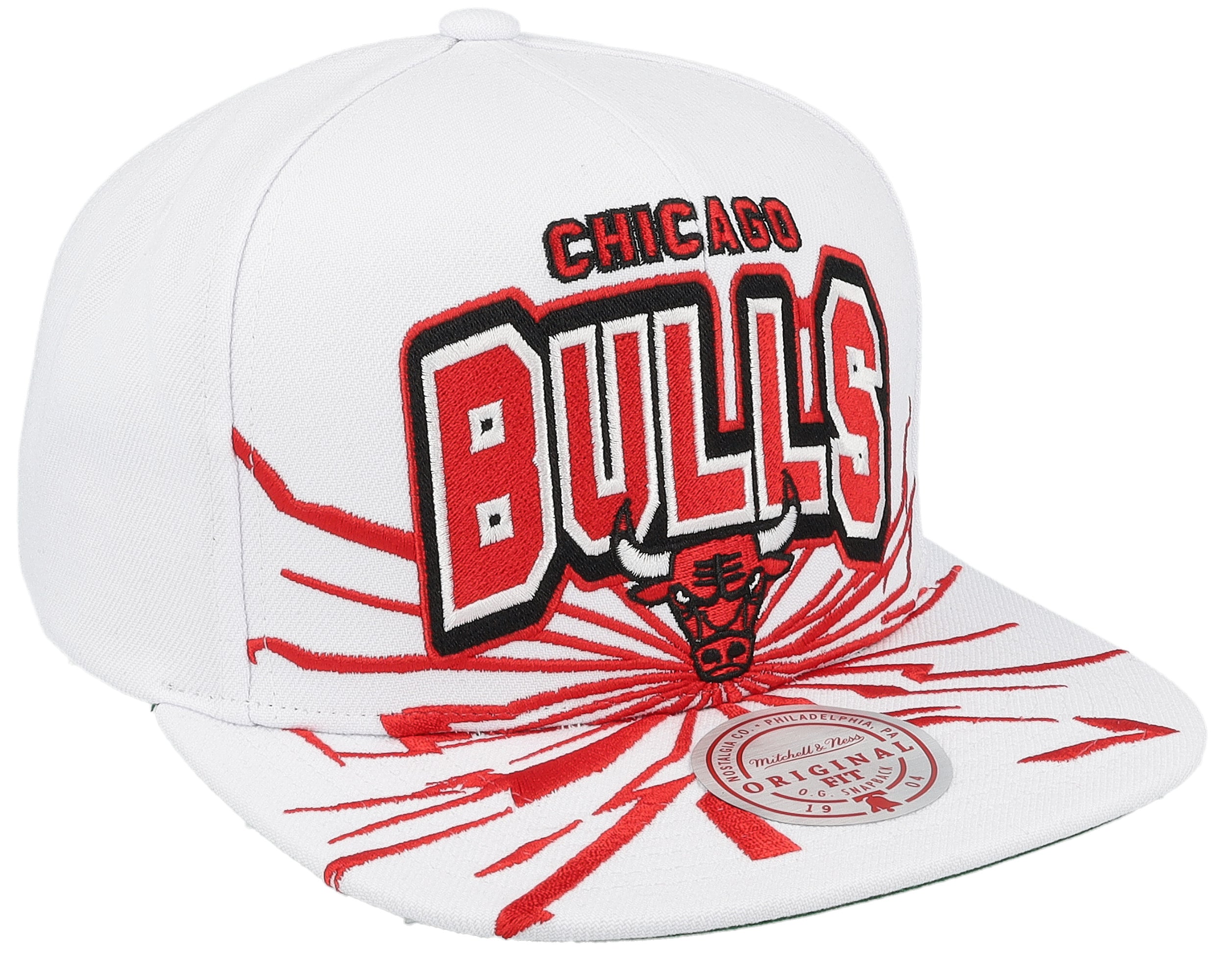 Mens Mitchell & Ness NBA AFTERSHOCK SNAPBACK BULLS
