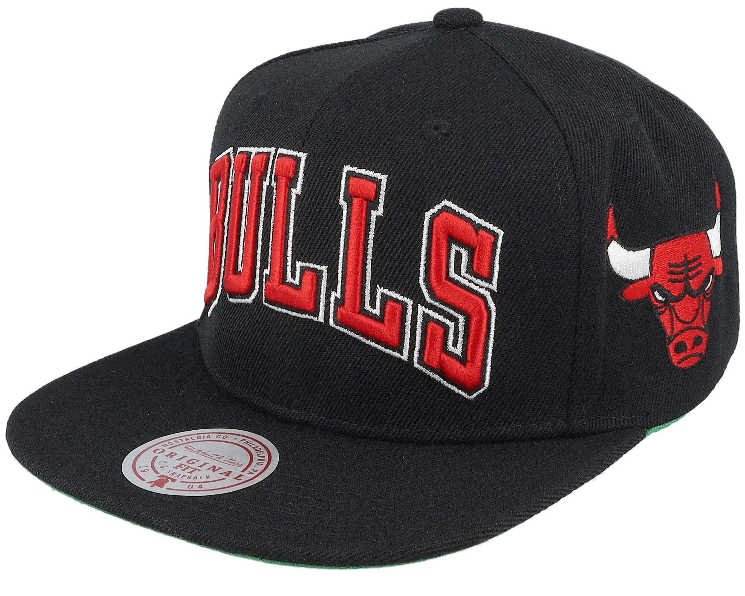 Mens Mitchell & Ness NBA TRIPLE PLAY SNAPBACK BULLS