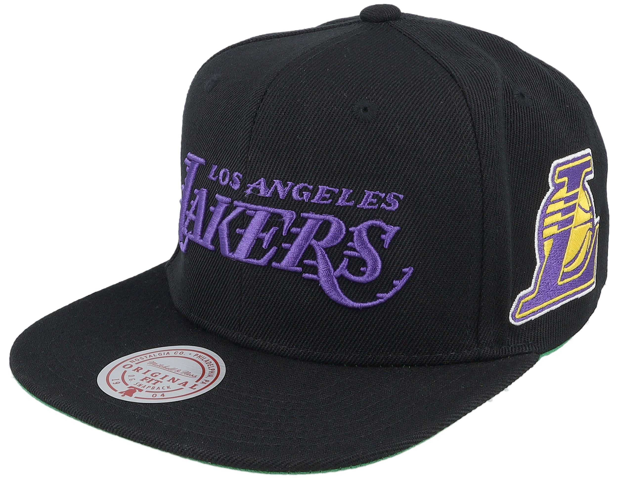 Mens Mitchell & Ness NBA TRIPLE PLAY SNAPBACK LAKERS