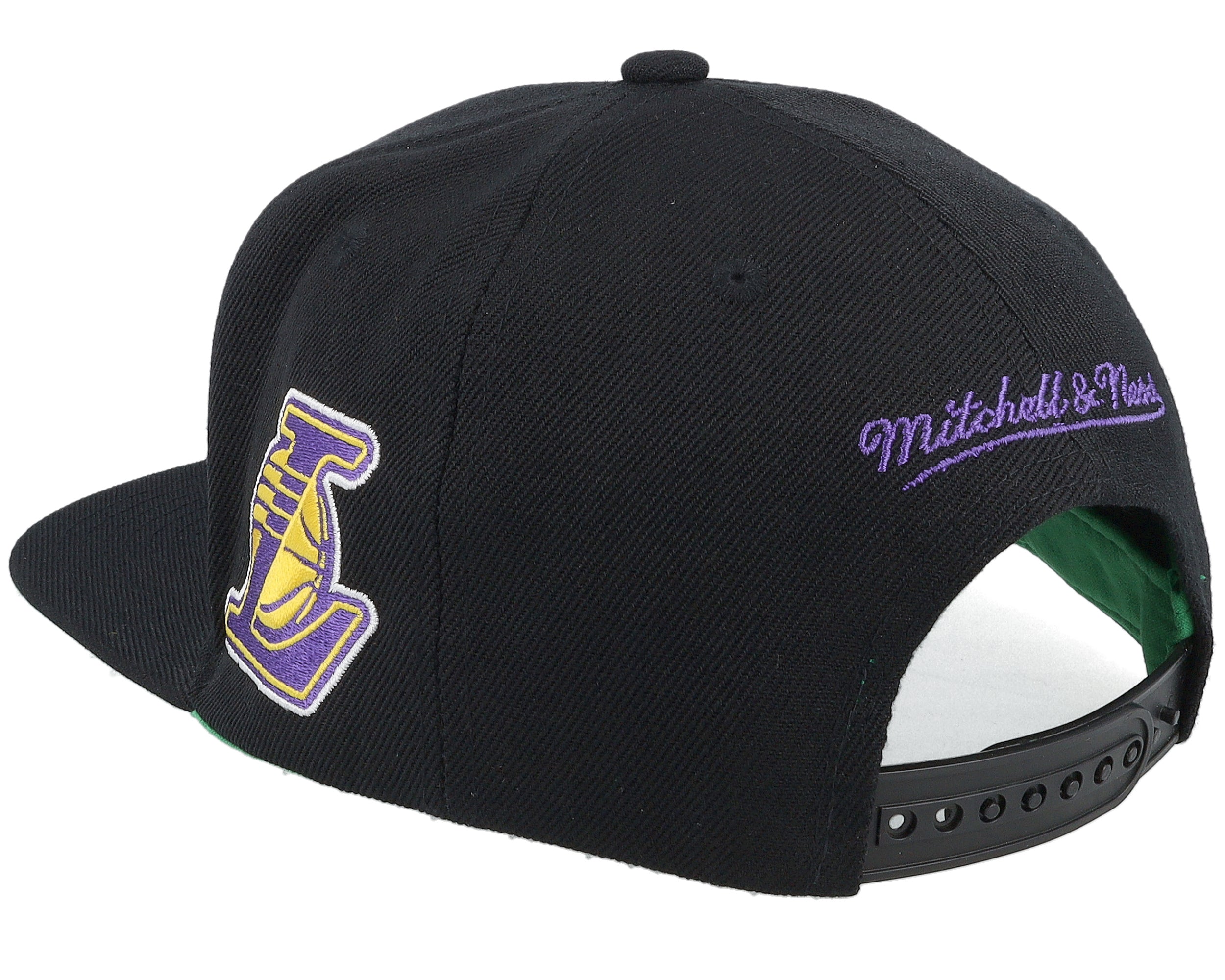 Mens Mitchell & Ness NBA TRIPLE PLAY SNAPBACK LAKERS