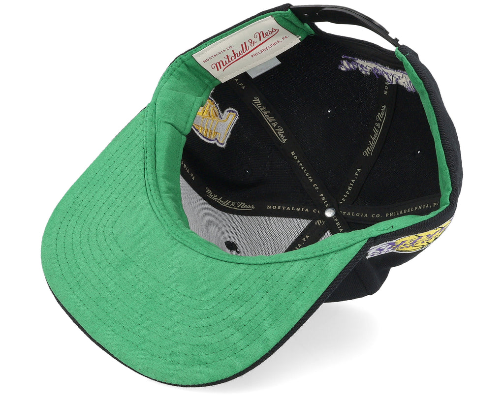 Mens Mitchell & Ness NBA TRIPLE PLAY SNAPBACK LAKERS