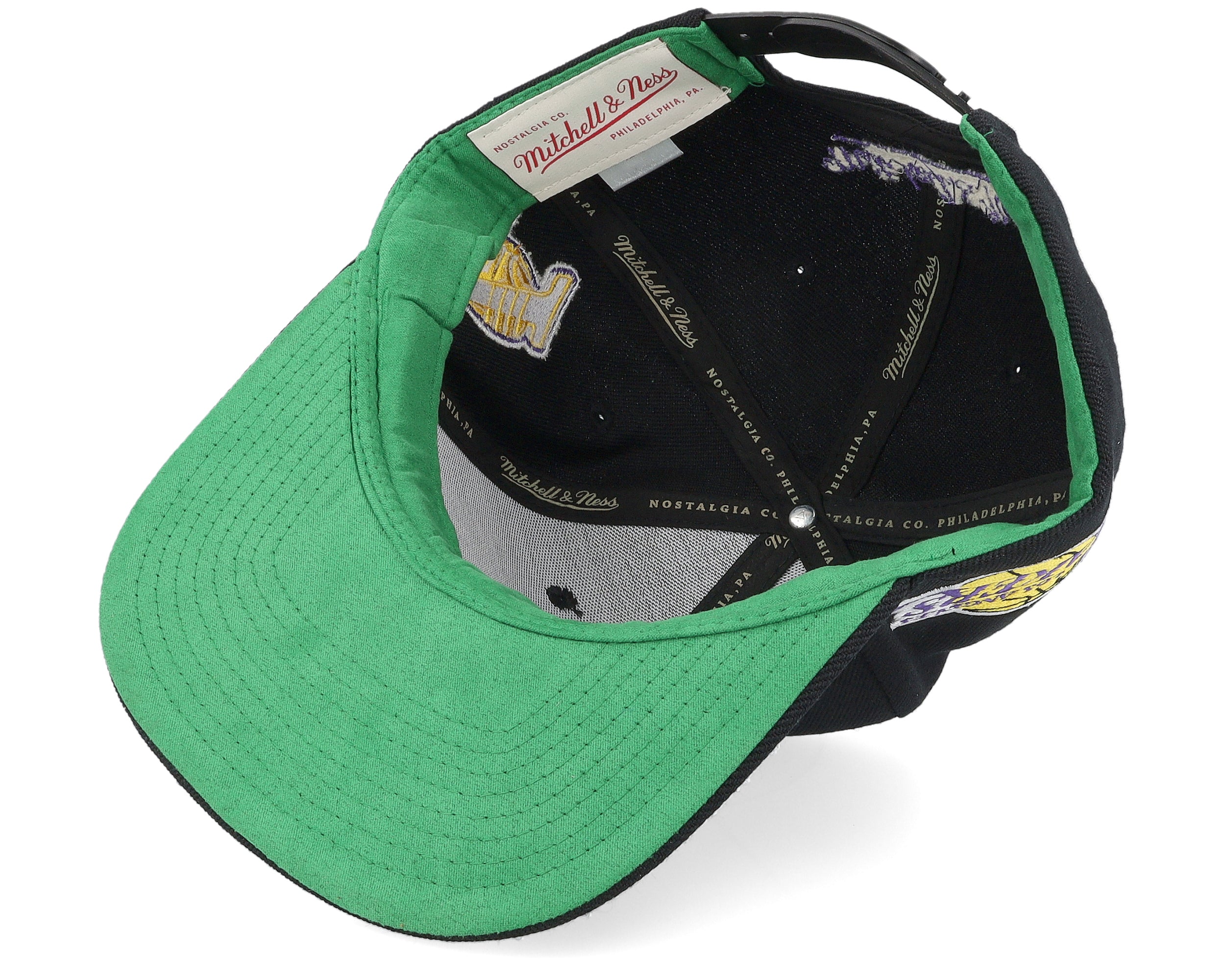 Mens Mitchell & Ness NBA TRIPLE PLAY SNAPBACK LAKERS