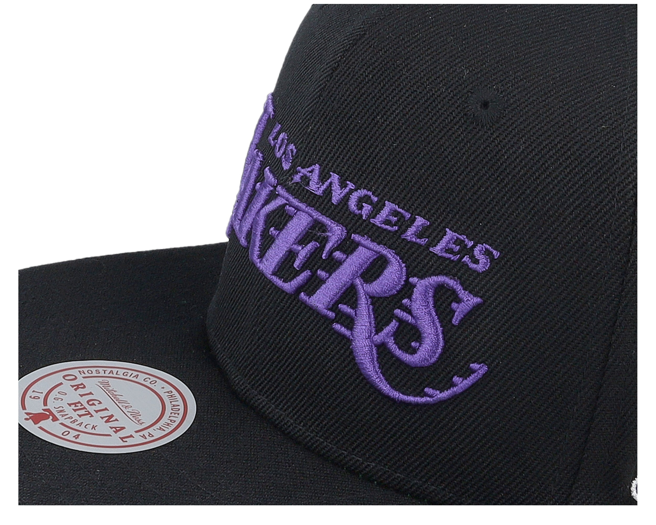 Mens Mitchell & Ness NBA TRIPLE PLAY SNAPBACK LAKERS