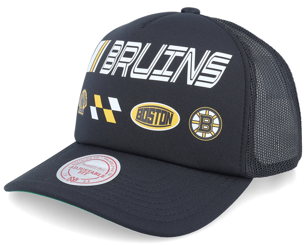 Mens Mitchell & Ness NHL SPEEDWAY TRUCKER BRUINS